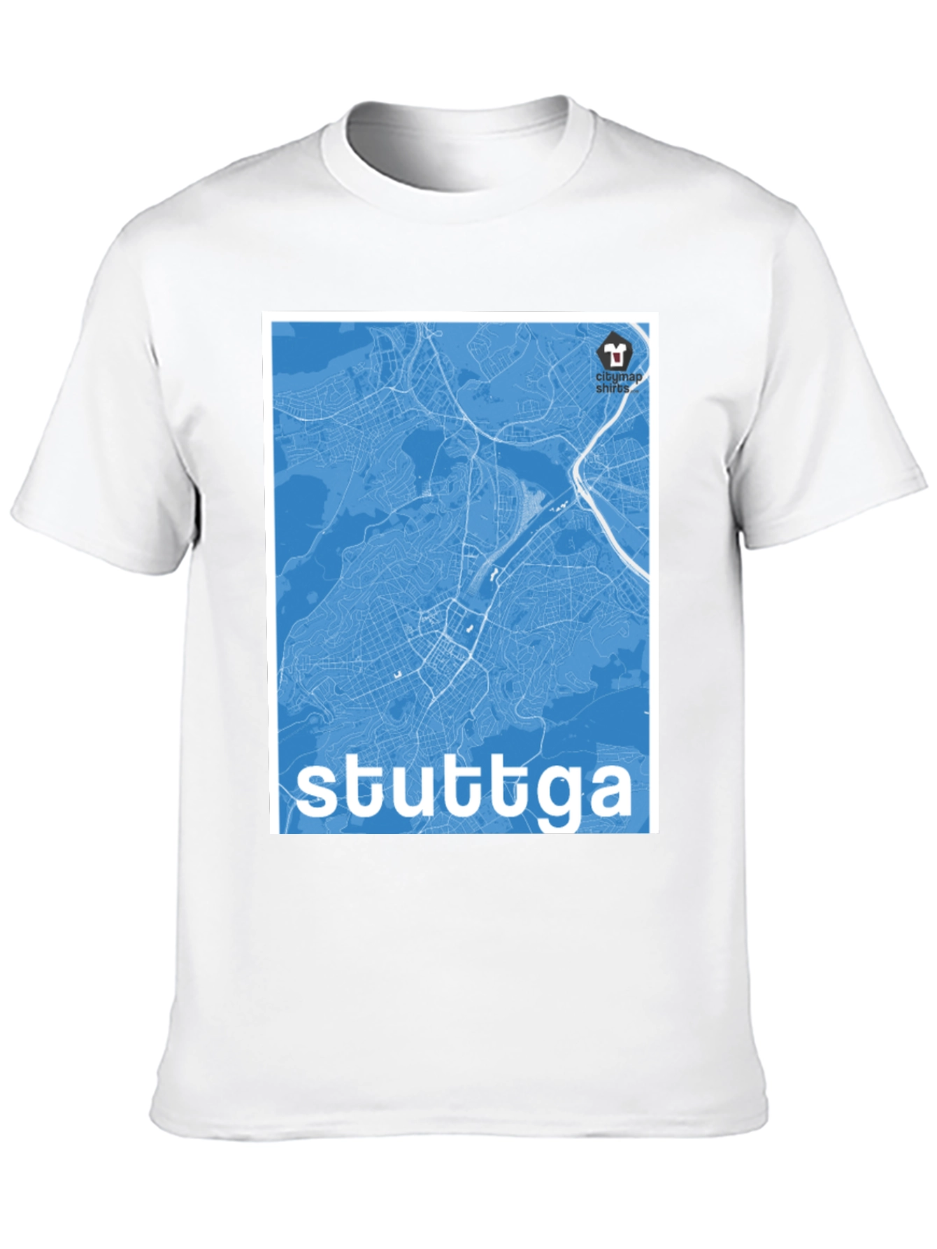 Stuttgart Map T-Shirt - City Map Shirts