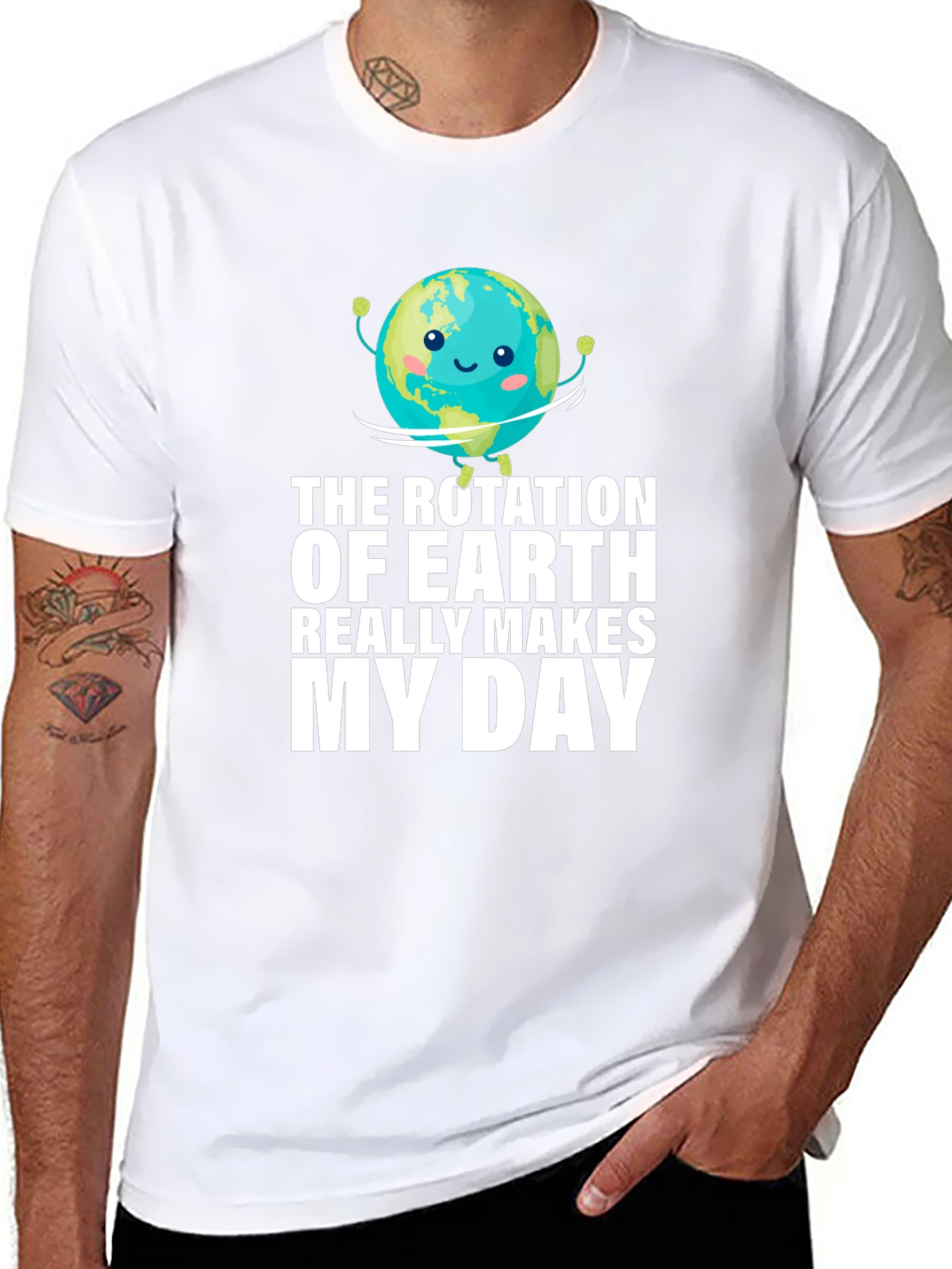 Earth Rotation Makes My Day Graphic T-Shirt
