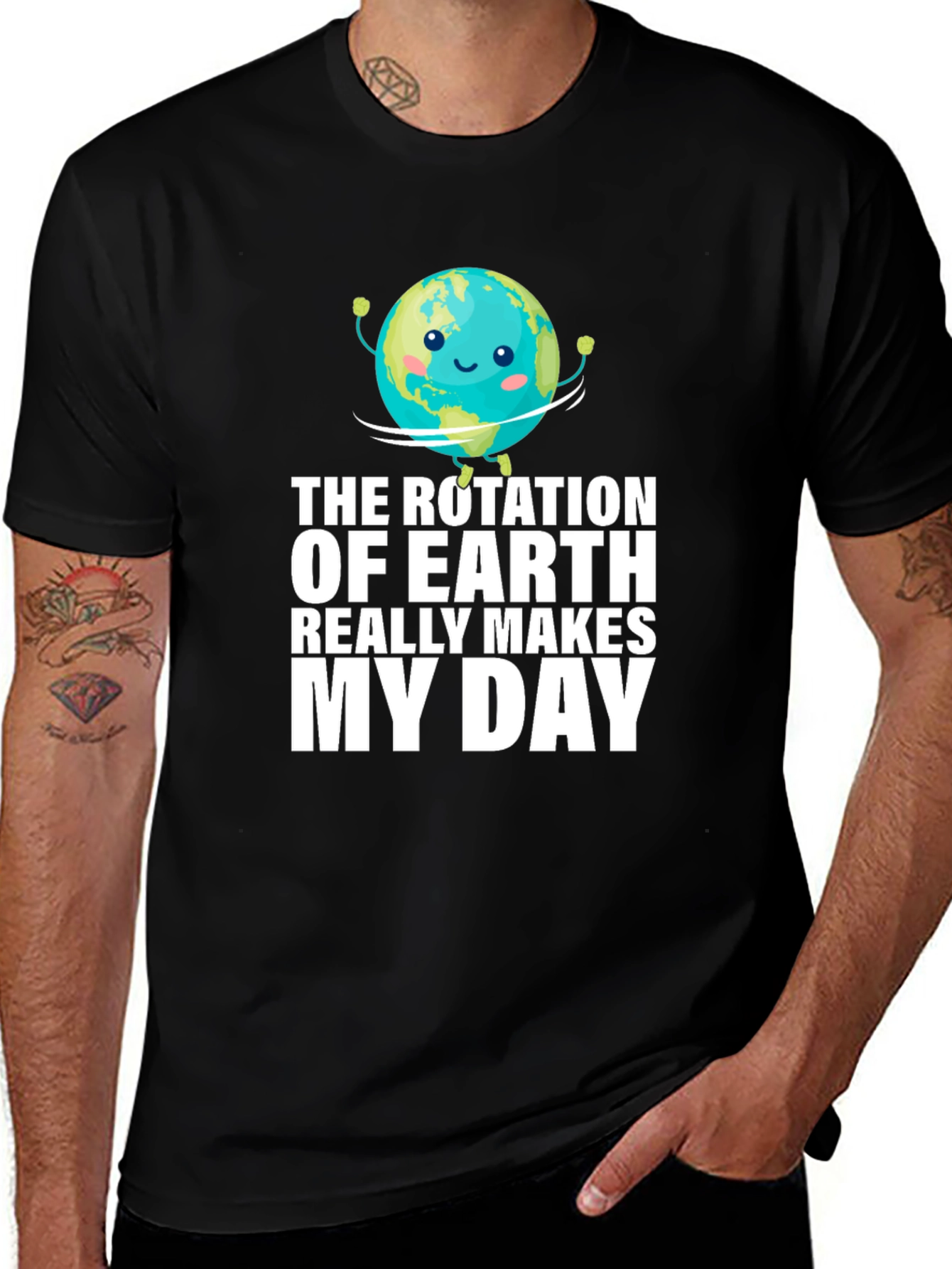 Earth Rotation Makes My Day Graphic T-Shirt