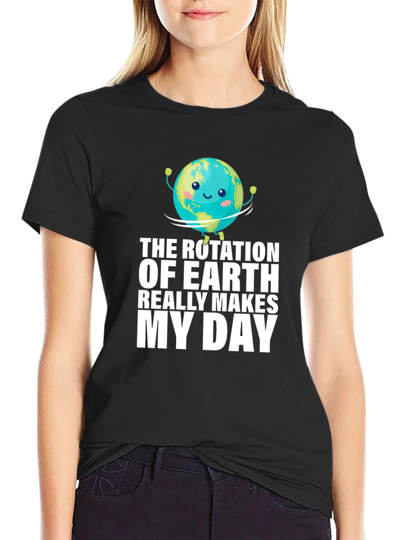 Earth Rotation Makes My Day Graphic T-Shirt