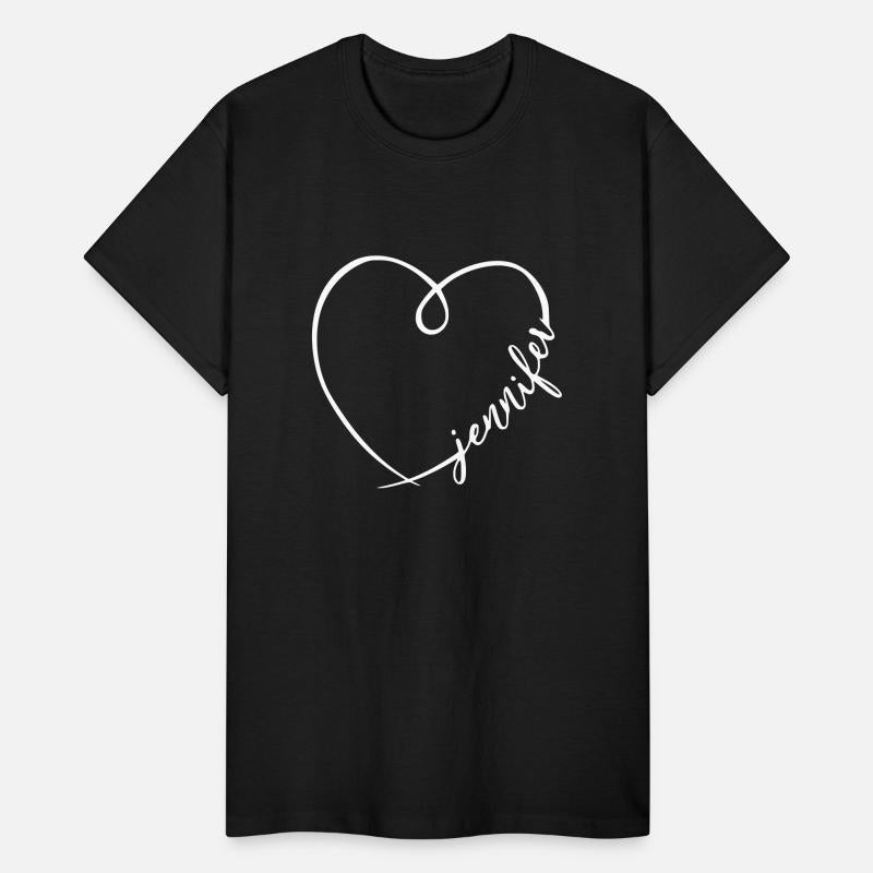 Jennifer Name Heart Calligraphy