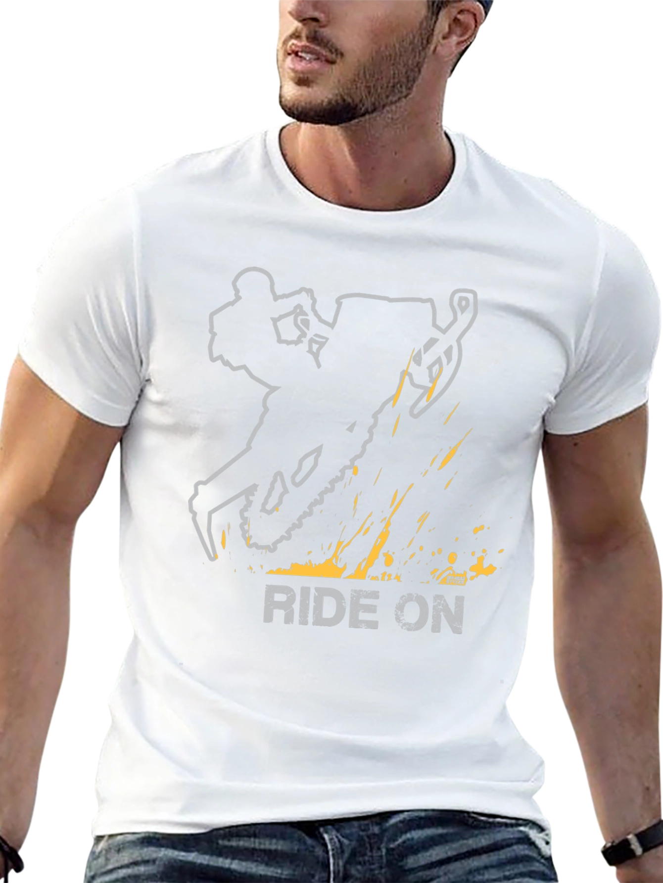 Ride On Snowmobile Graphic T-Shirt