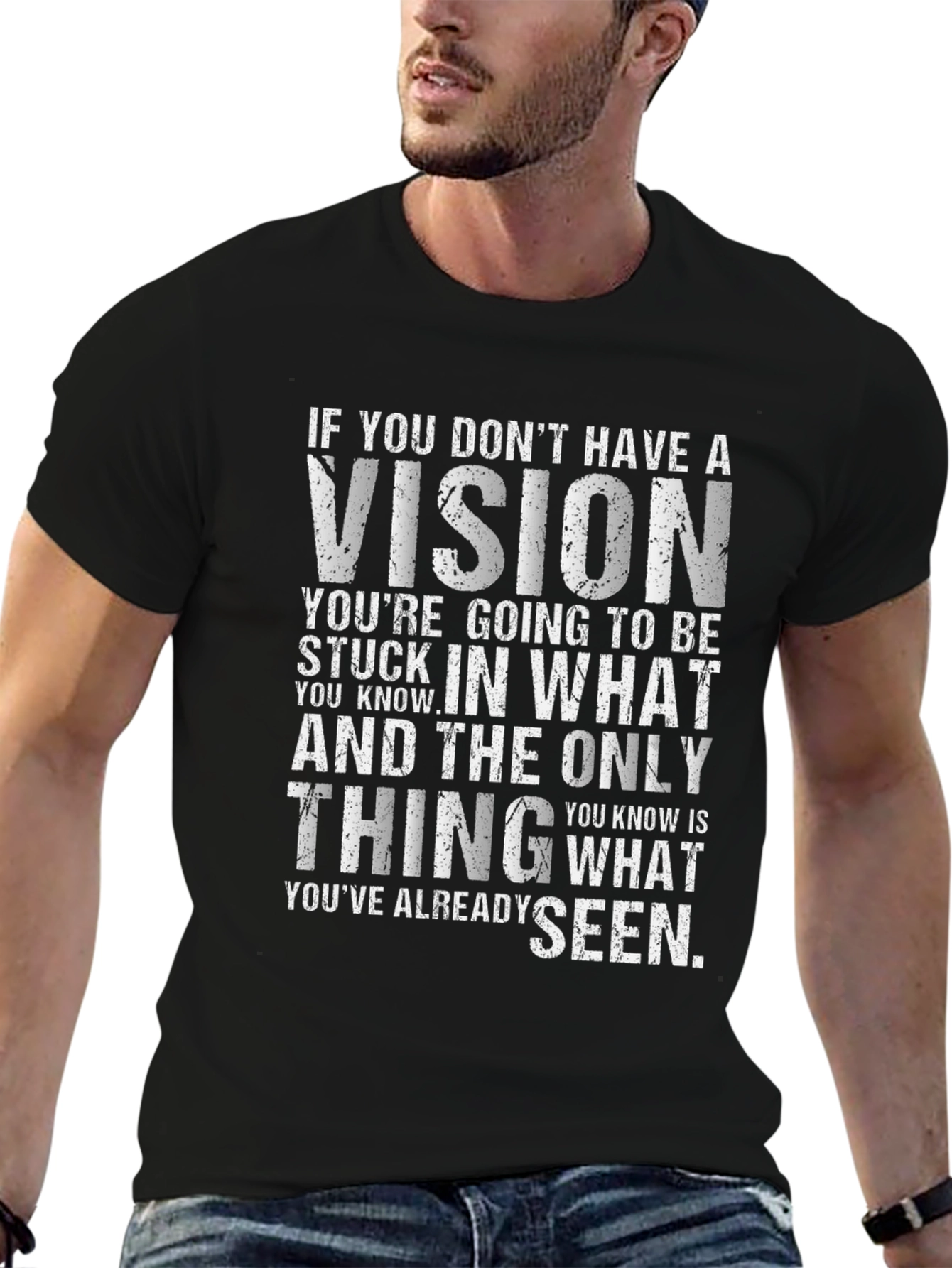 Vision Graphic T-Shirt - Motivational Quote Tee