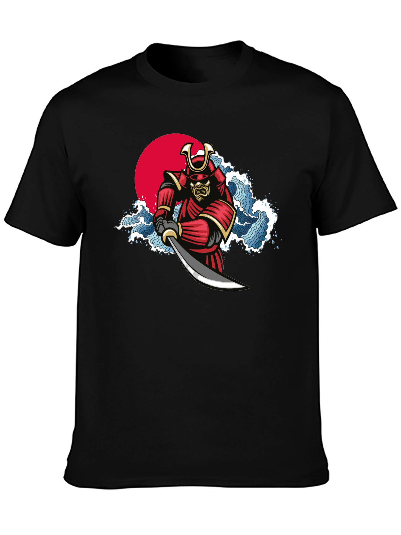 Samurai Warrior Graphic T-Shirt - Japanese Art Tee
