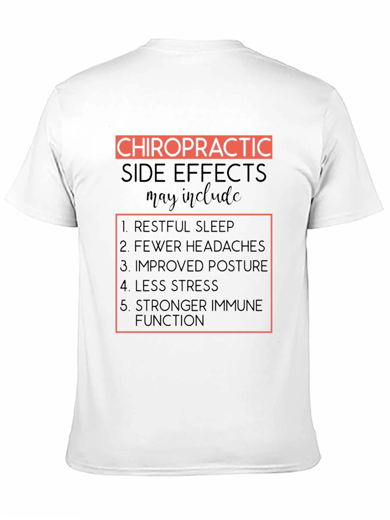 Chiropractic Side Effects T-Shirt - Black