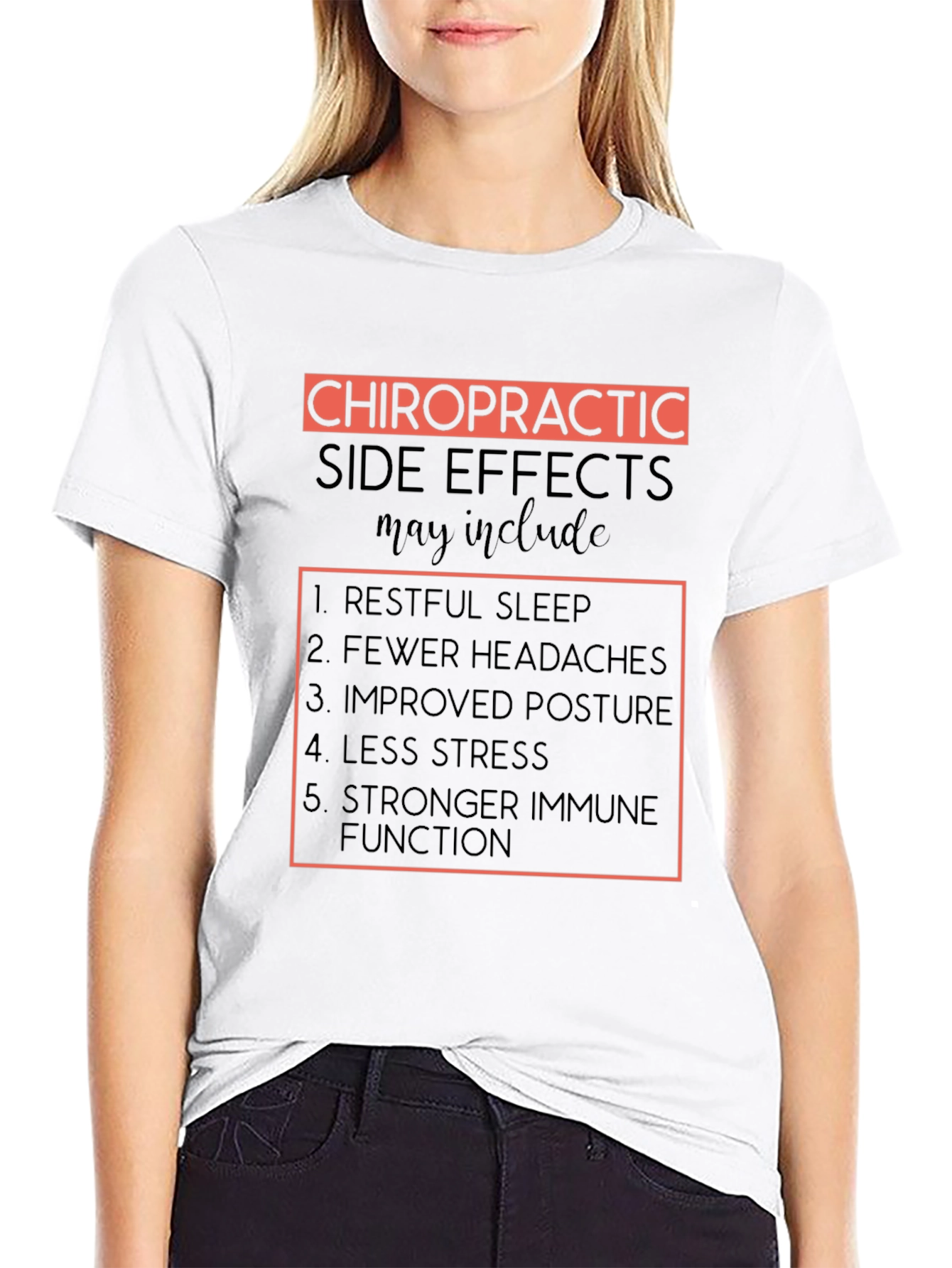 Chiropractic Side Effects T-Shirt - Black