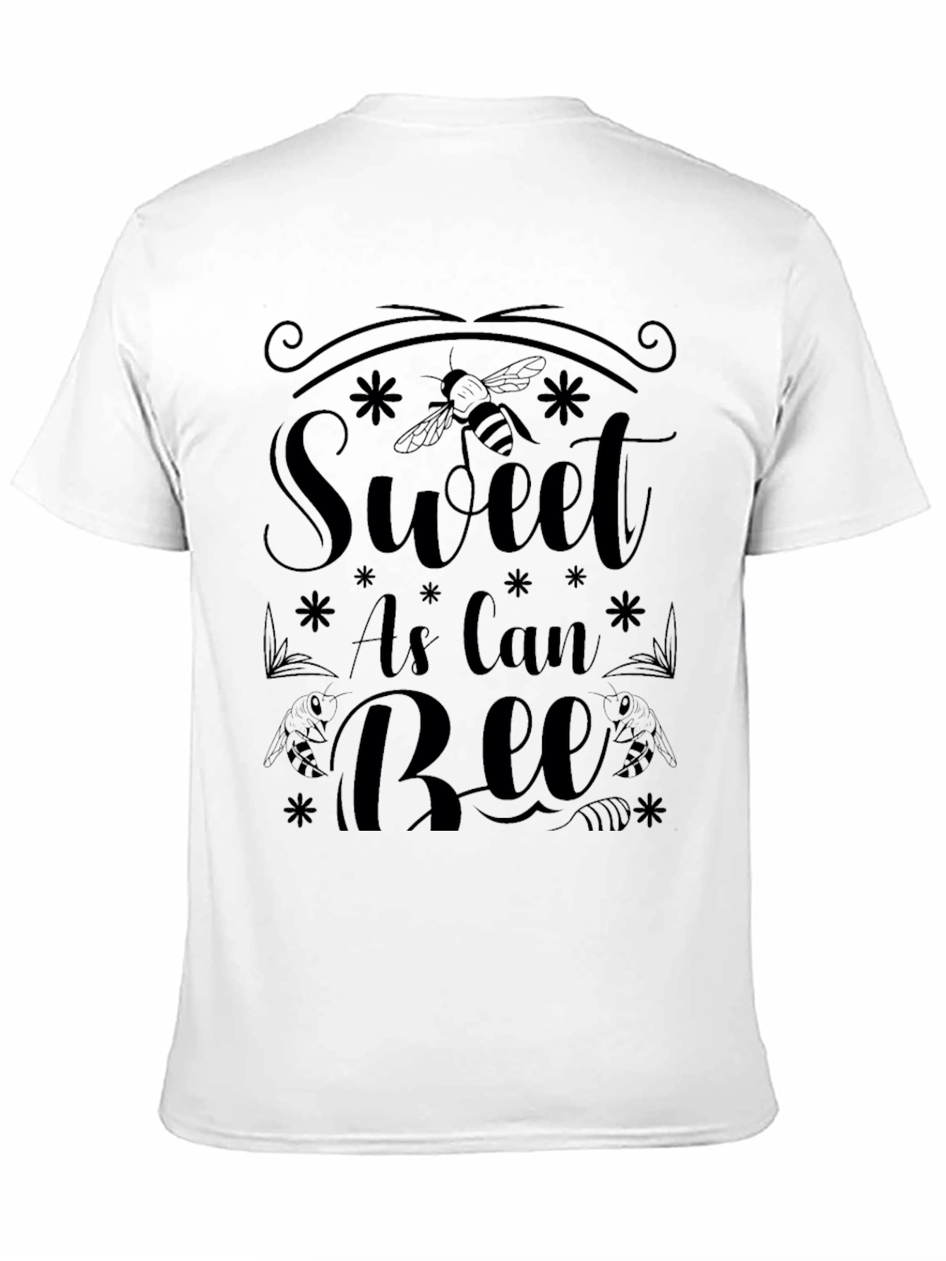 Sweet As Can Bee Graphic Tee - Black