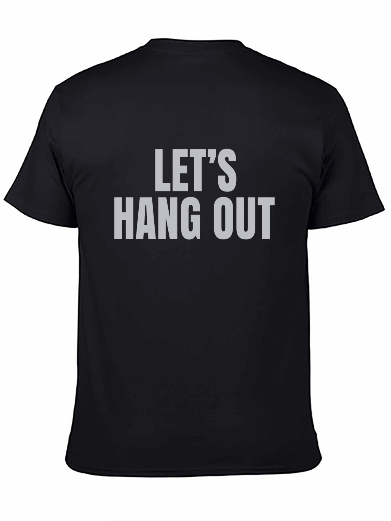 Lets Hang Out Graphic Tee - Trendy Casual Top