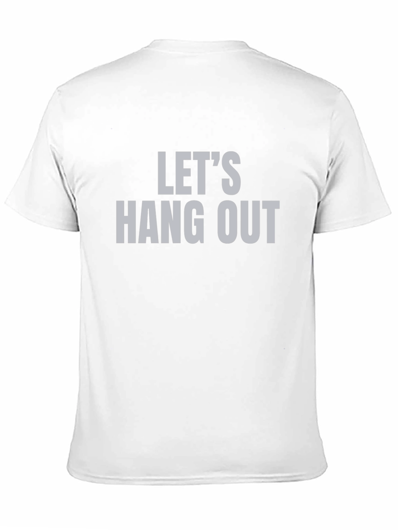 Lets Hang Out Graphic Tee - Trendy Casual Top