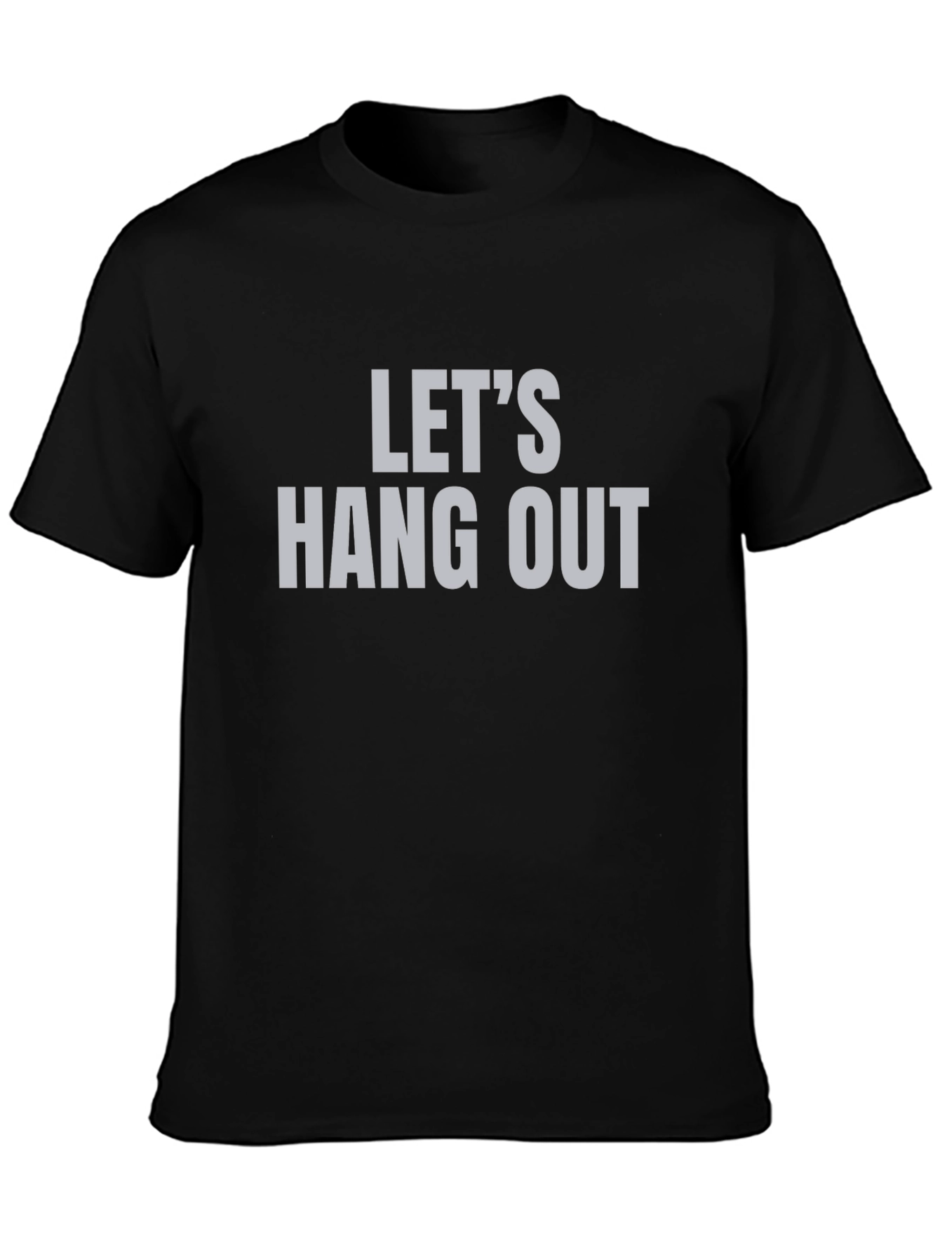 Lets Hang Out Graphic Tee - Trendy Casual Top