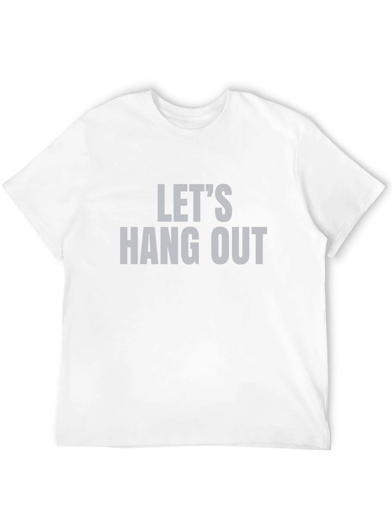 Lets Hang Out Graphic Tee - Trendy Casual Top