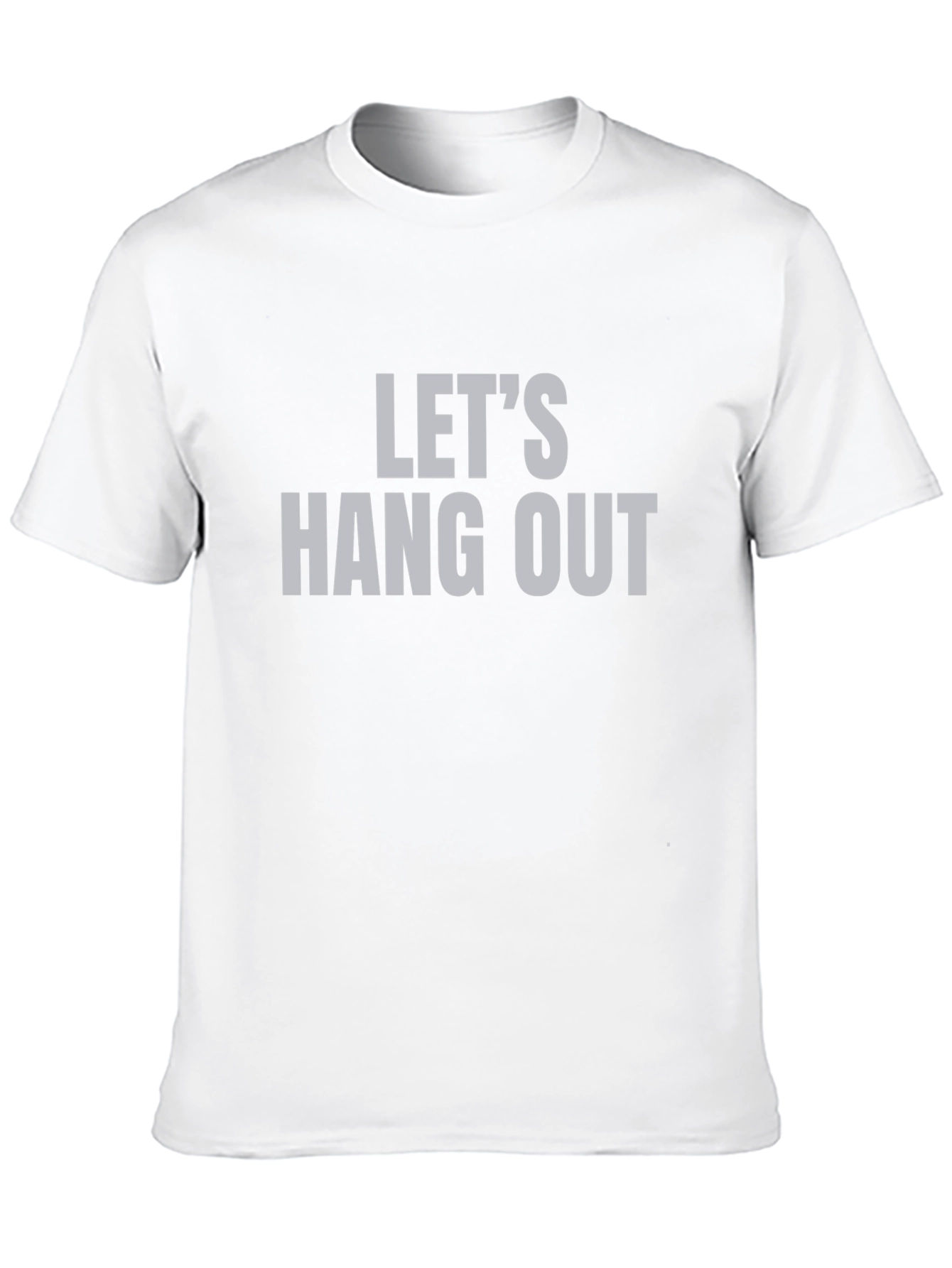 Lets Hang Out Graphic Tee - Trendy Casual Top