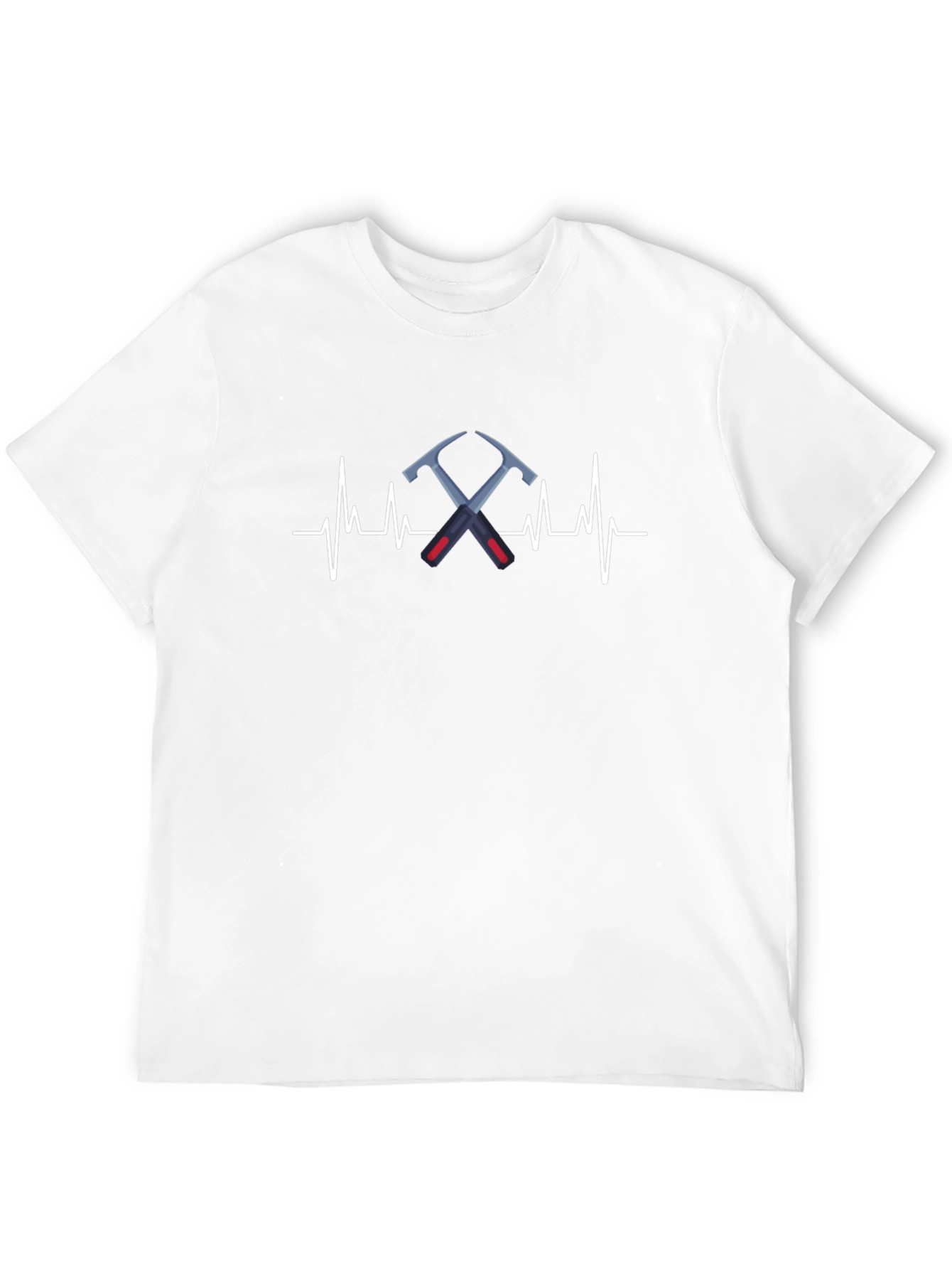 Pickaxe Heartbeat T-Shirt - Rock Climbing & Geology