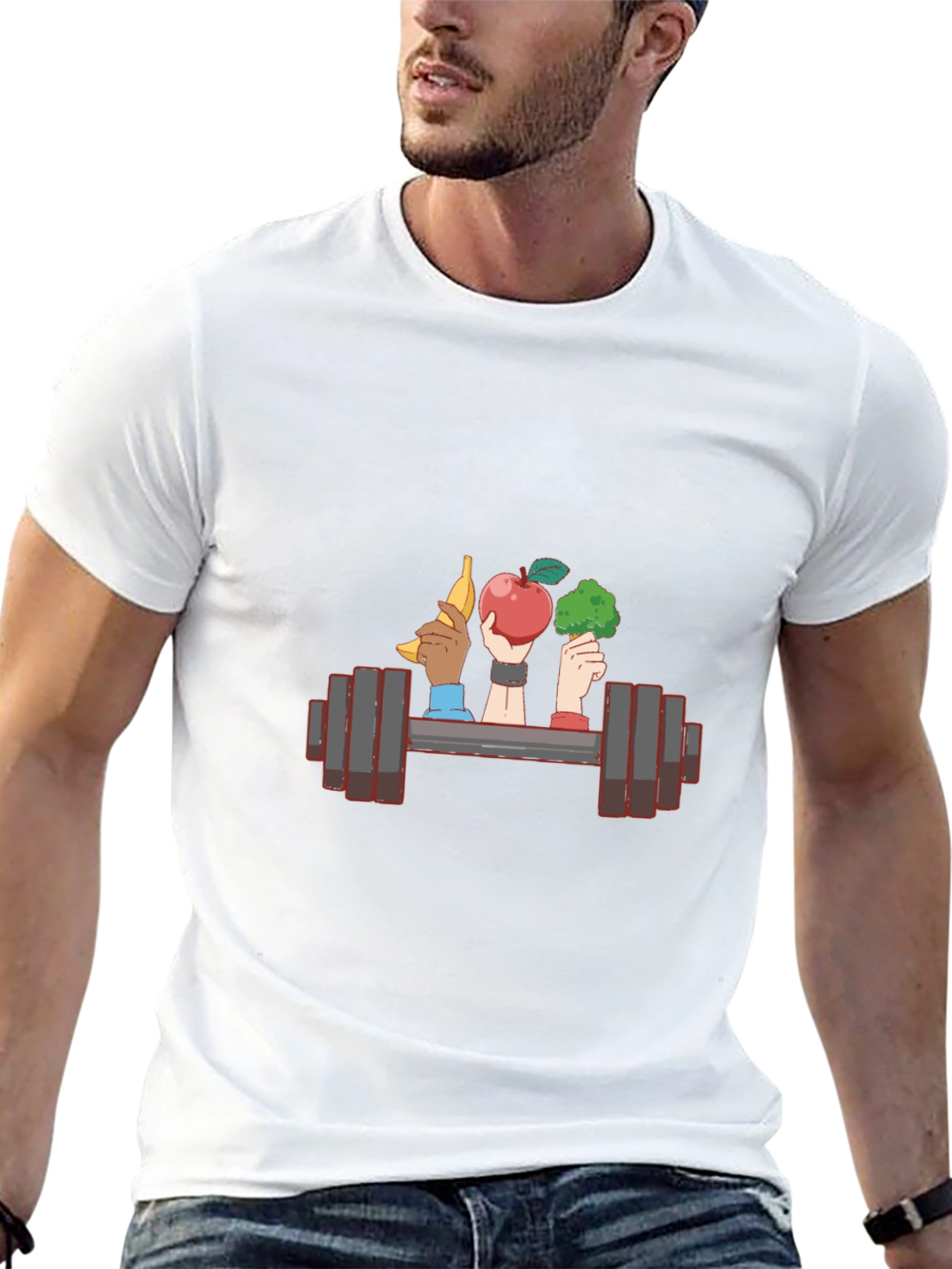 Fitness & Nutrition T-Shirt - Gym and Healthy Eating