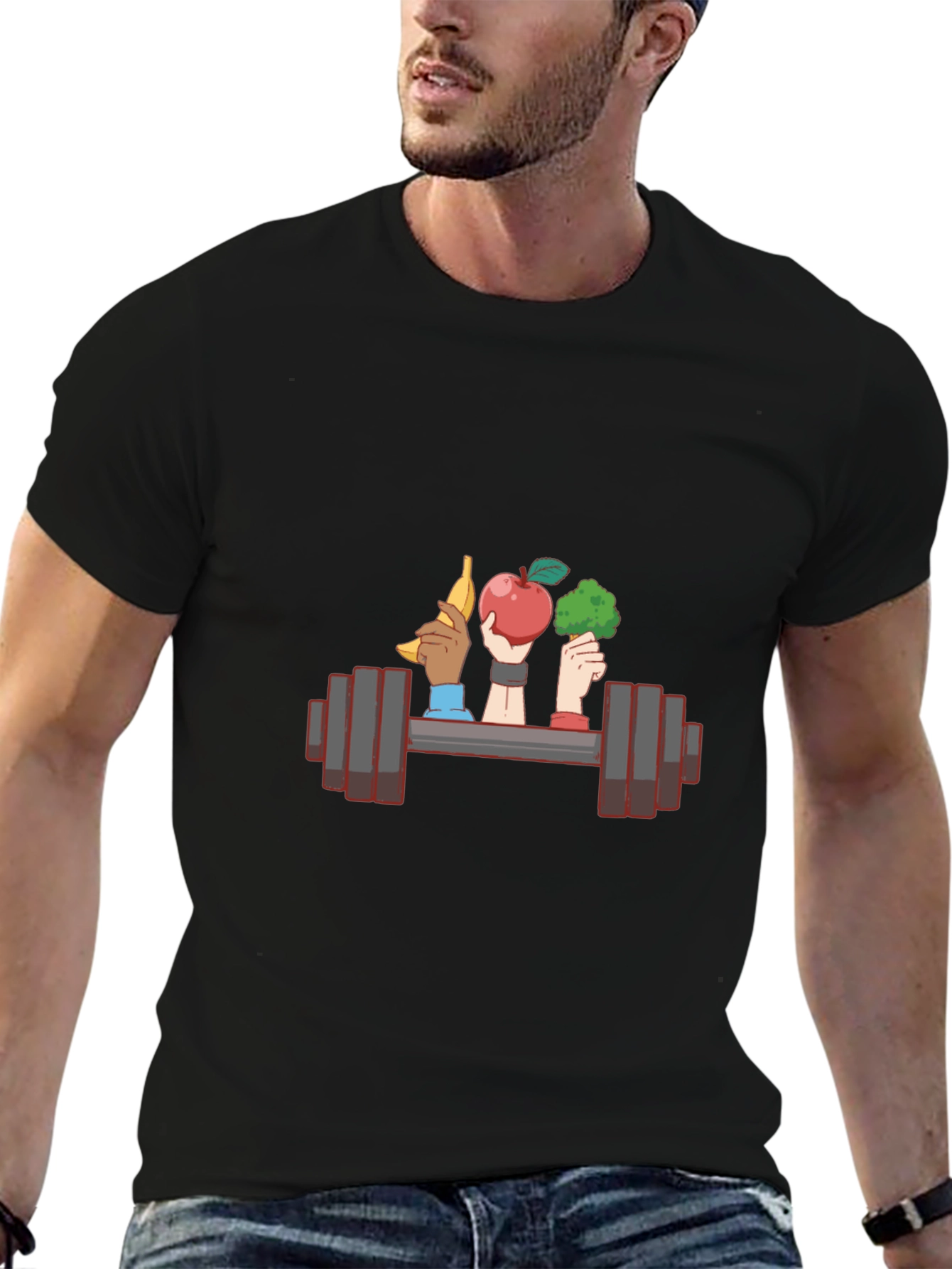 Fitness & Nutrition T-Shirt - Gym and Healthy Eating