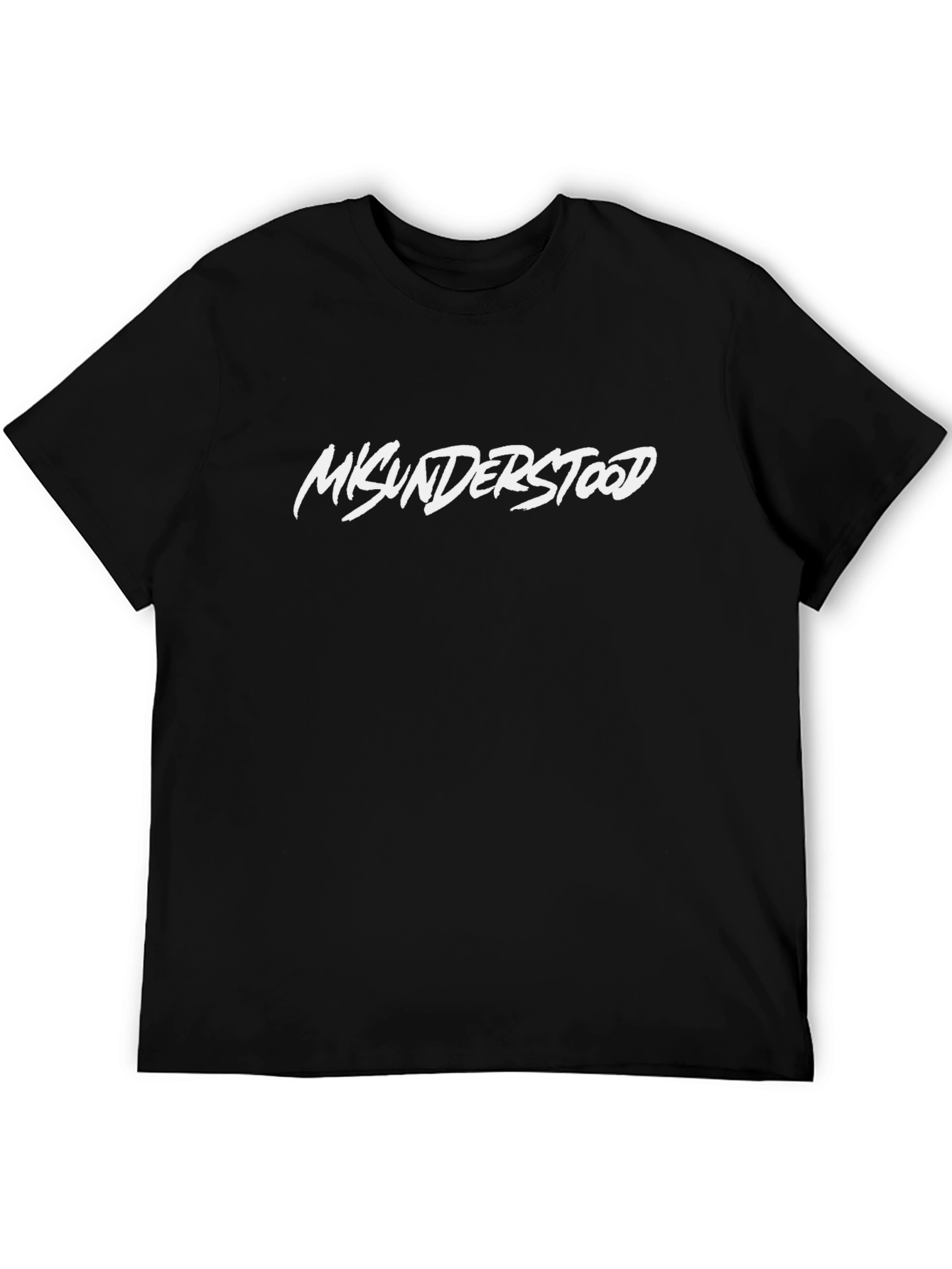 Misunderstood Graphic Tee - Black Cotton Blend