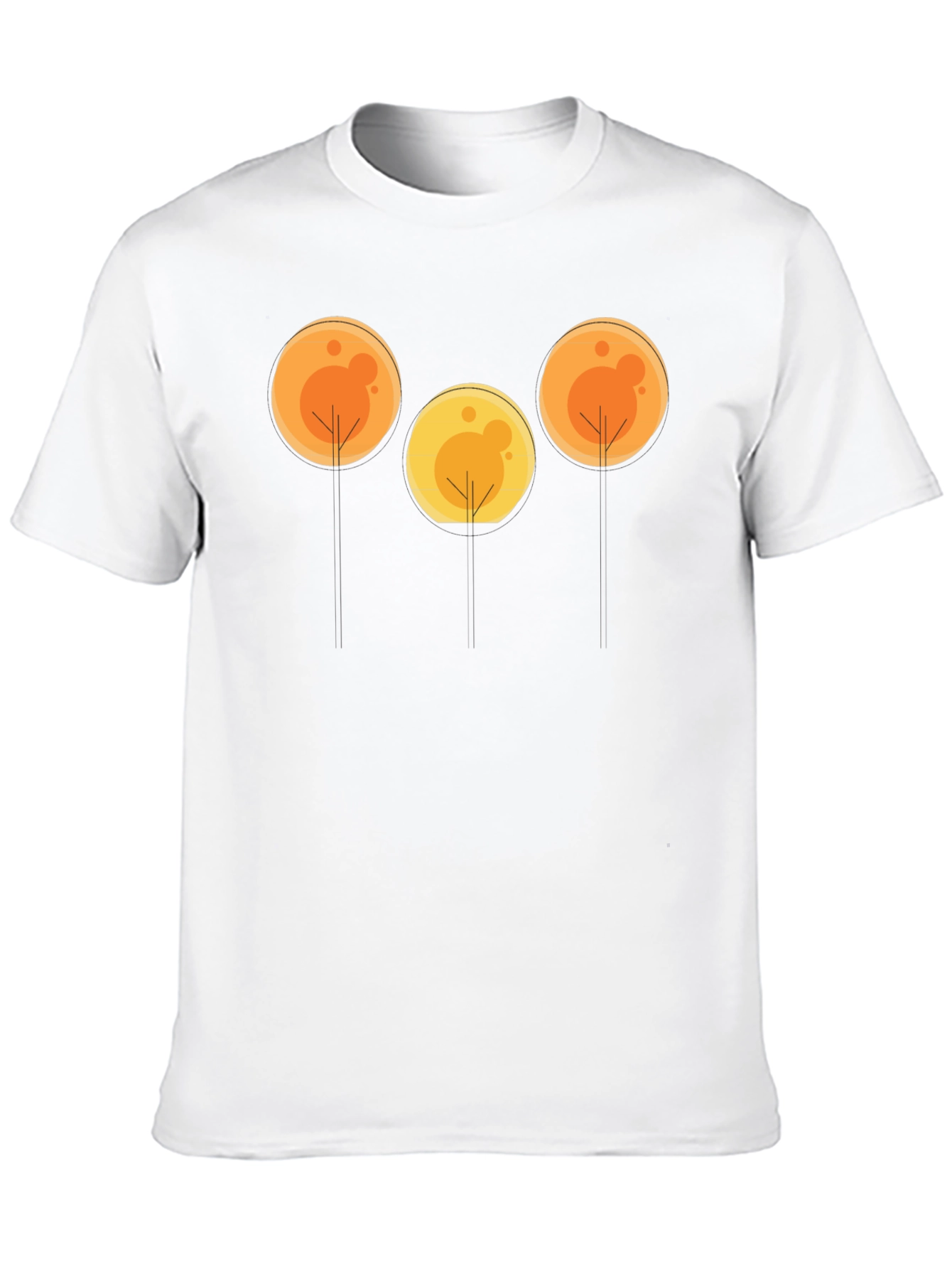 Abstract Tree Graphic Tee - Black