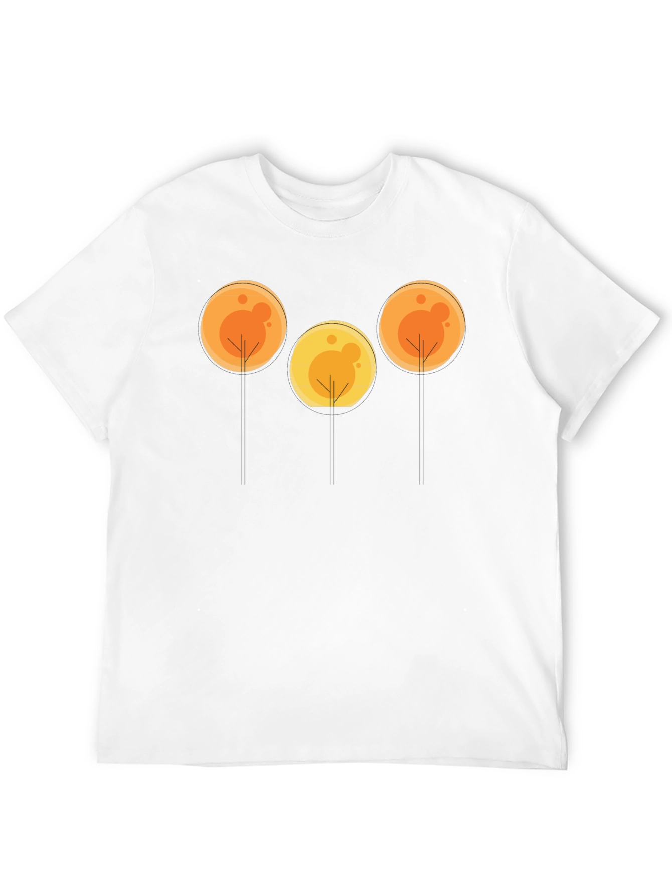 Abstract Tree Graphic Tee - Black