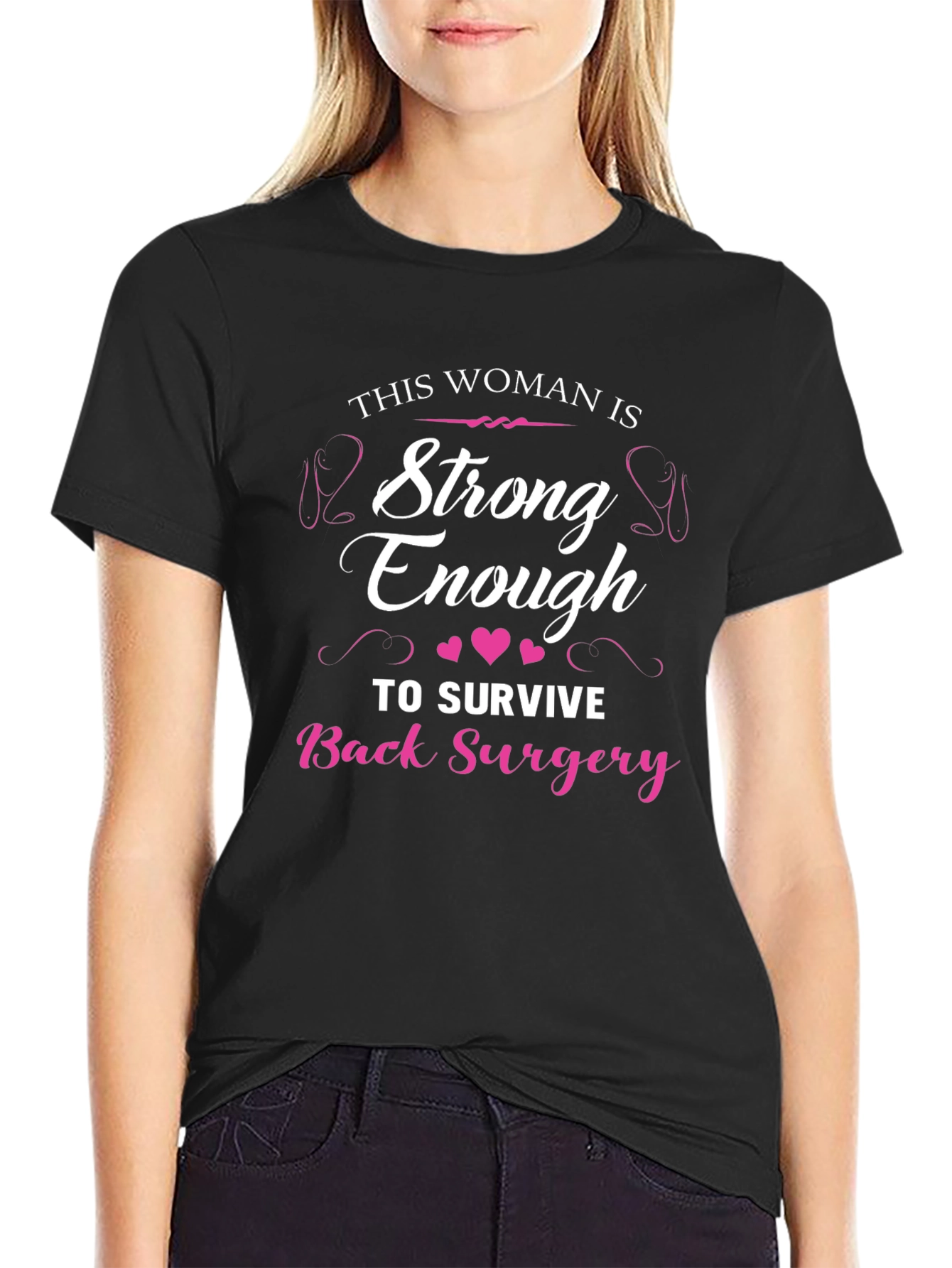 Strong Woman Back Surgery Recovery T-Shirt