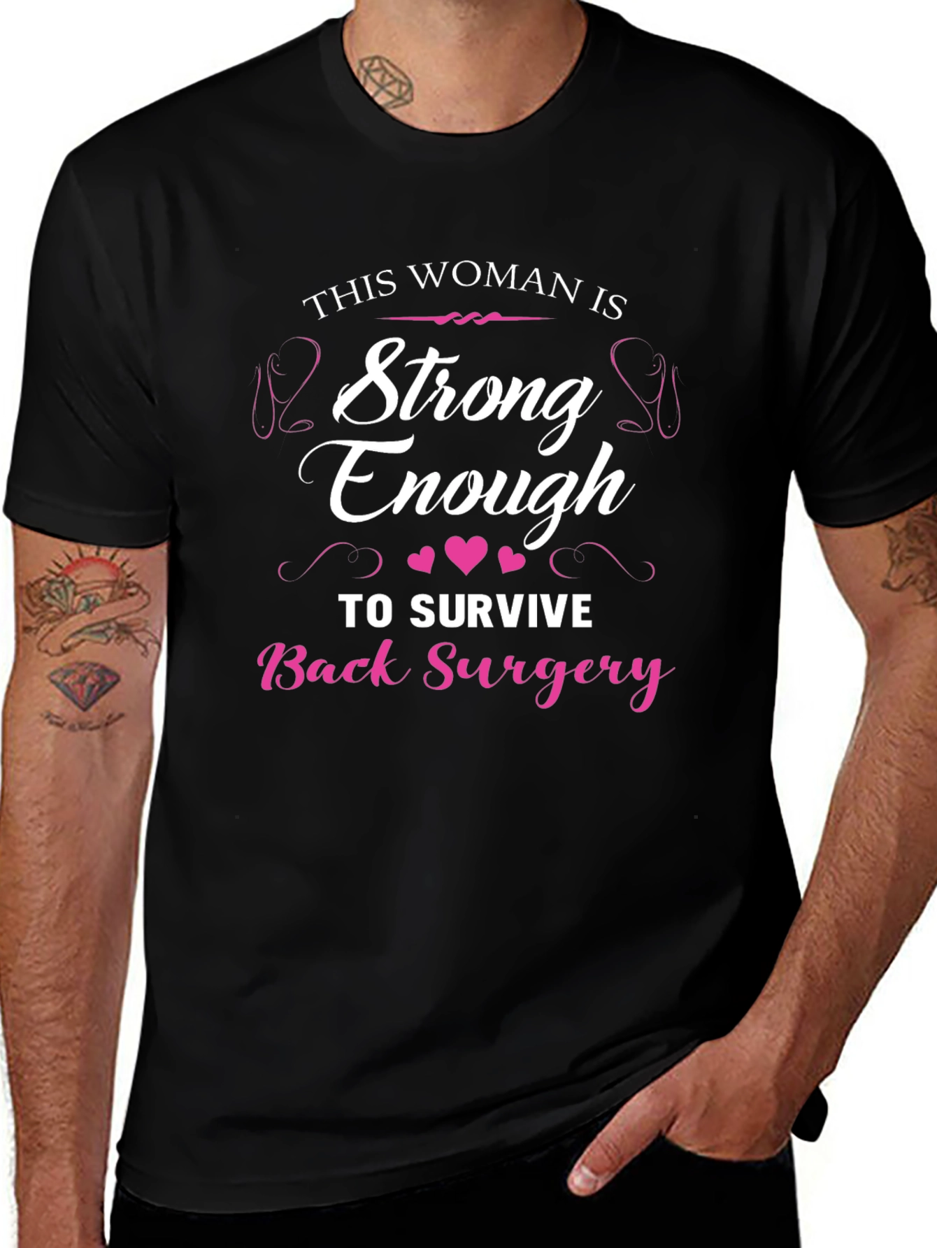 Strong Woman Back Surgery Recovery T-Shirt