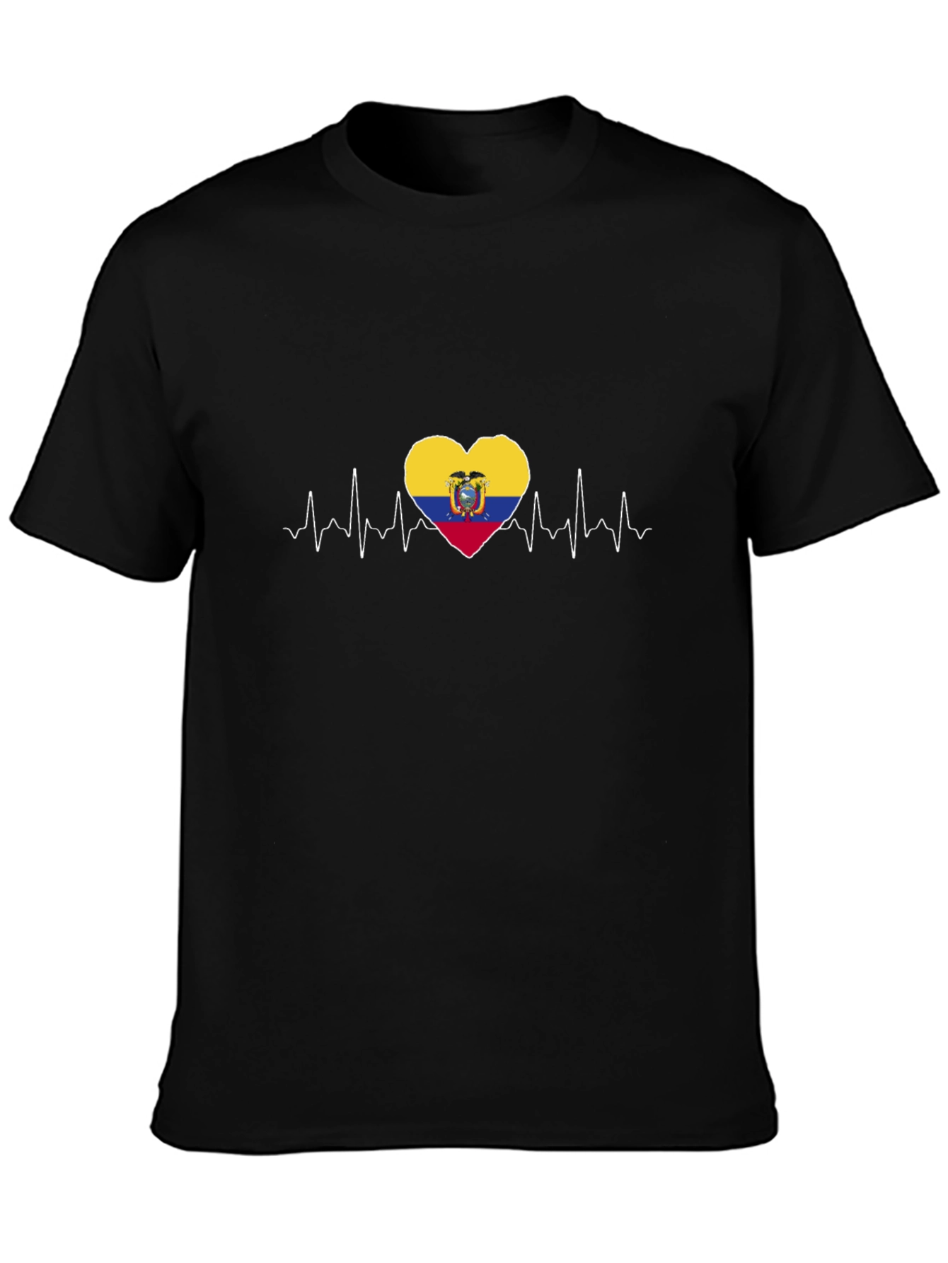 Ecuador Flag Heartbeat T-Shirt