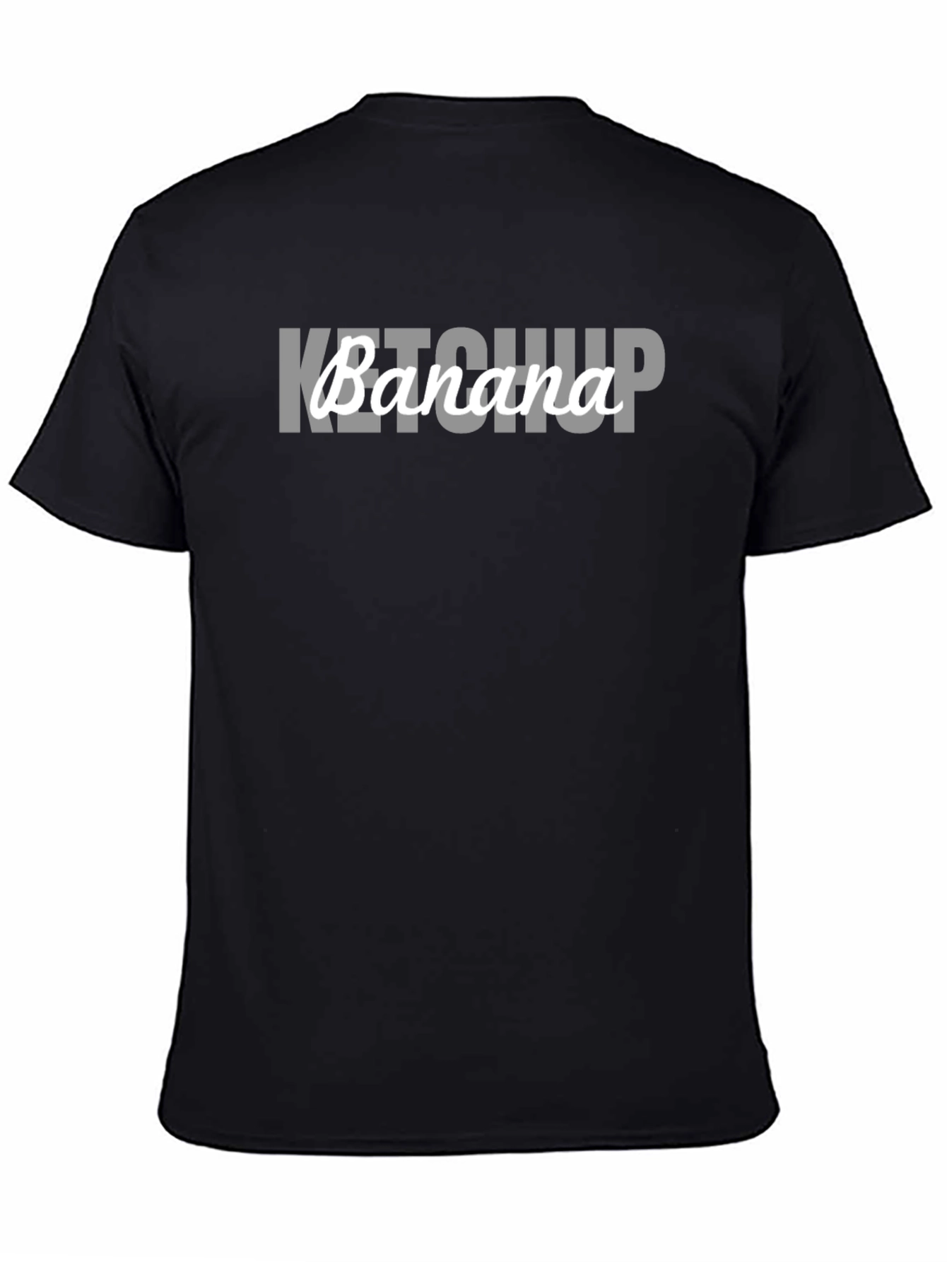 Ketchup Banana Graphic Tee - Funny Novelty Shirt