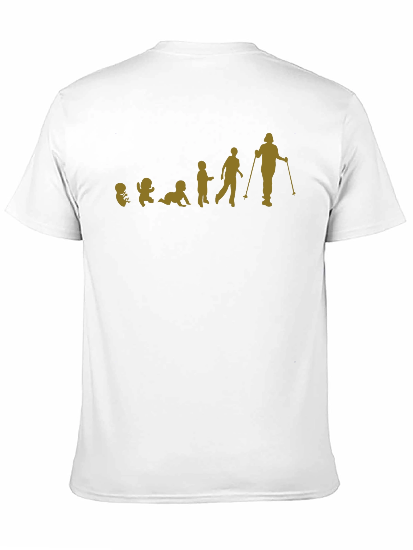 Evolution of a Skier T-Shirt - Black