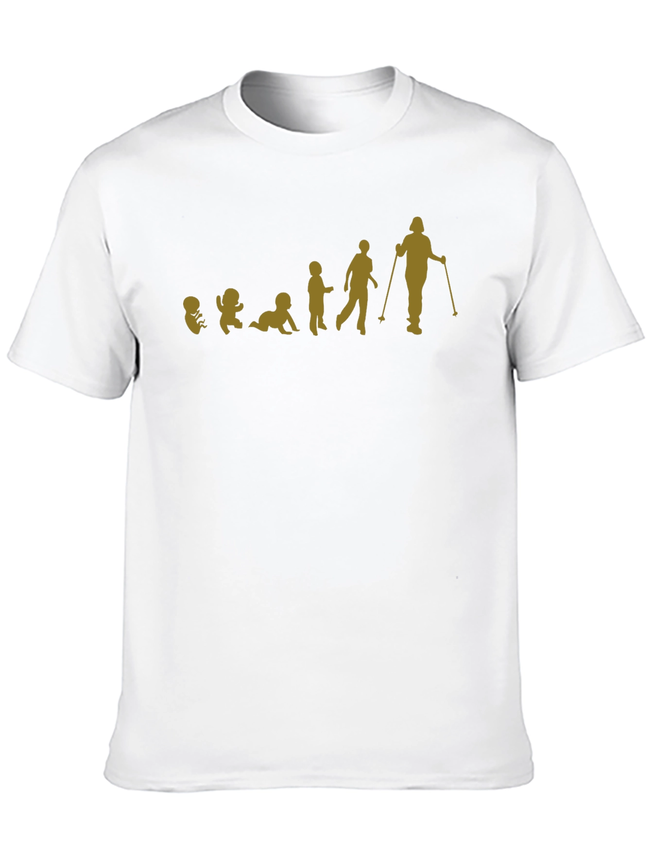 Evolution of a Skier T-Shirt - Black