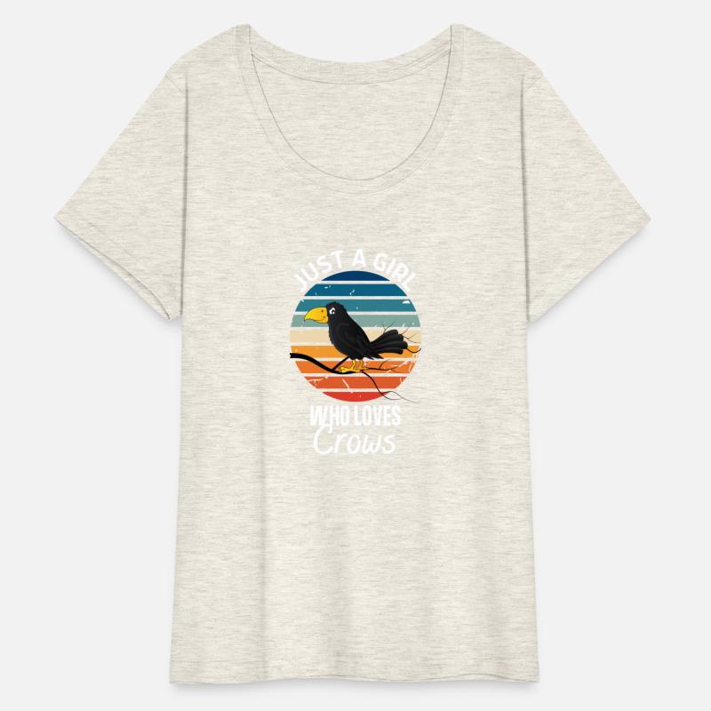 Just A Girl Who Loves Crows - Crow Retro Vintage