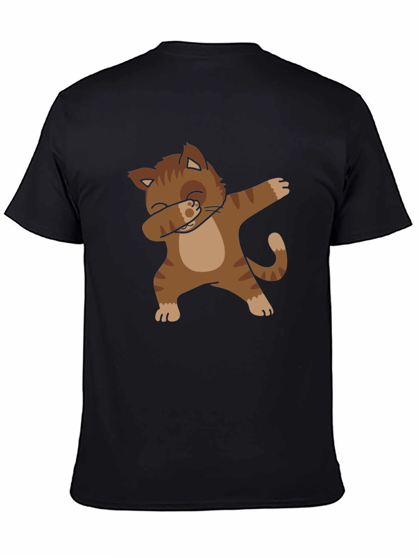 Dabbing Cat Graphic Tee - Trendy Style!