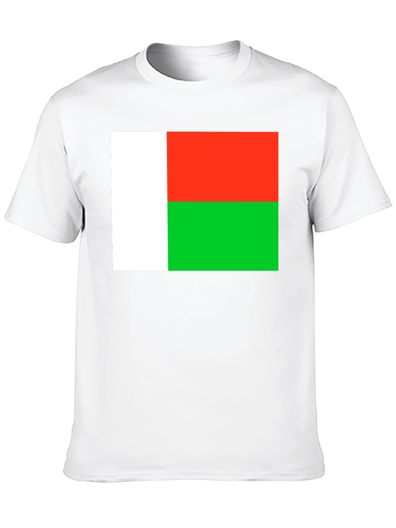 Madagascar Flag T-Shirt - Black Cotton Tee