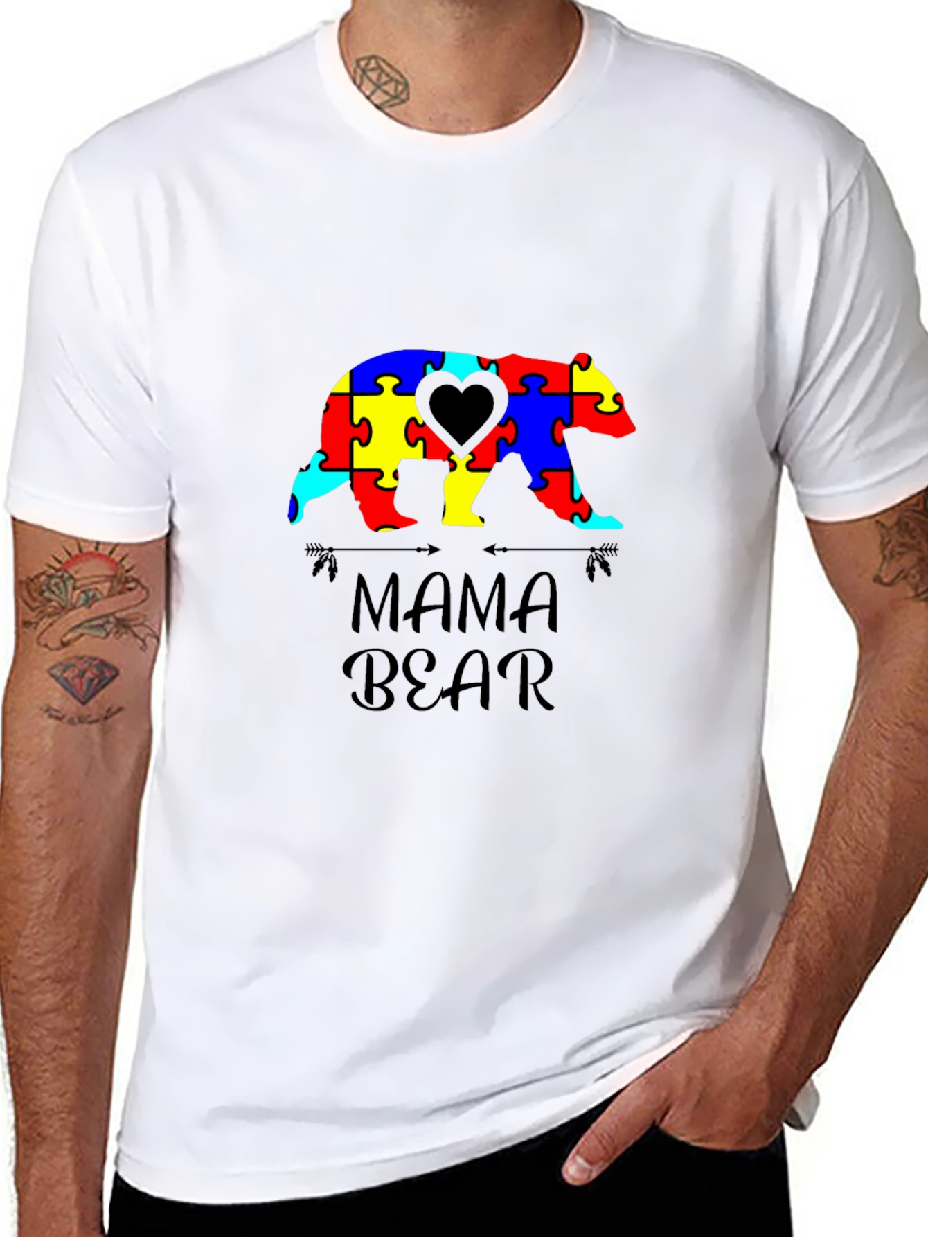 Mama Bear Autism Awareness T-Shirt