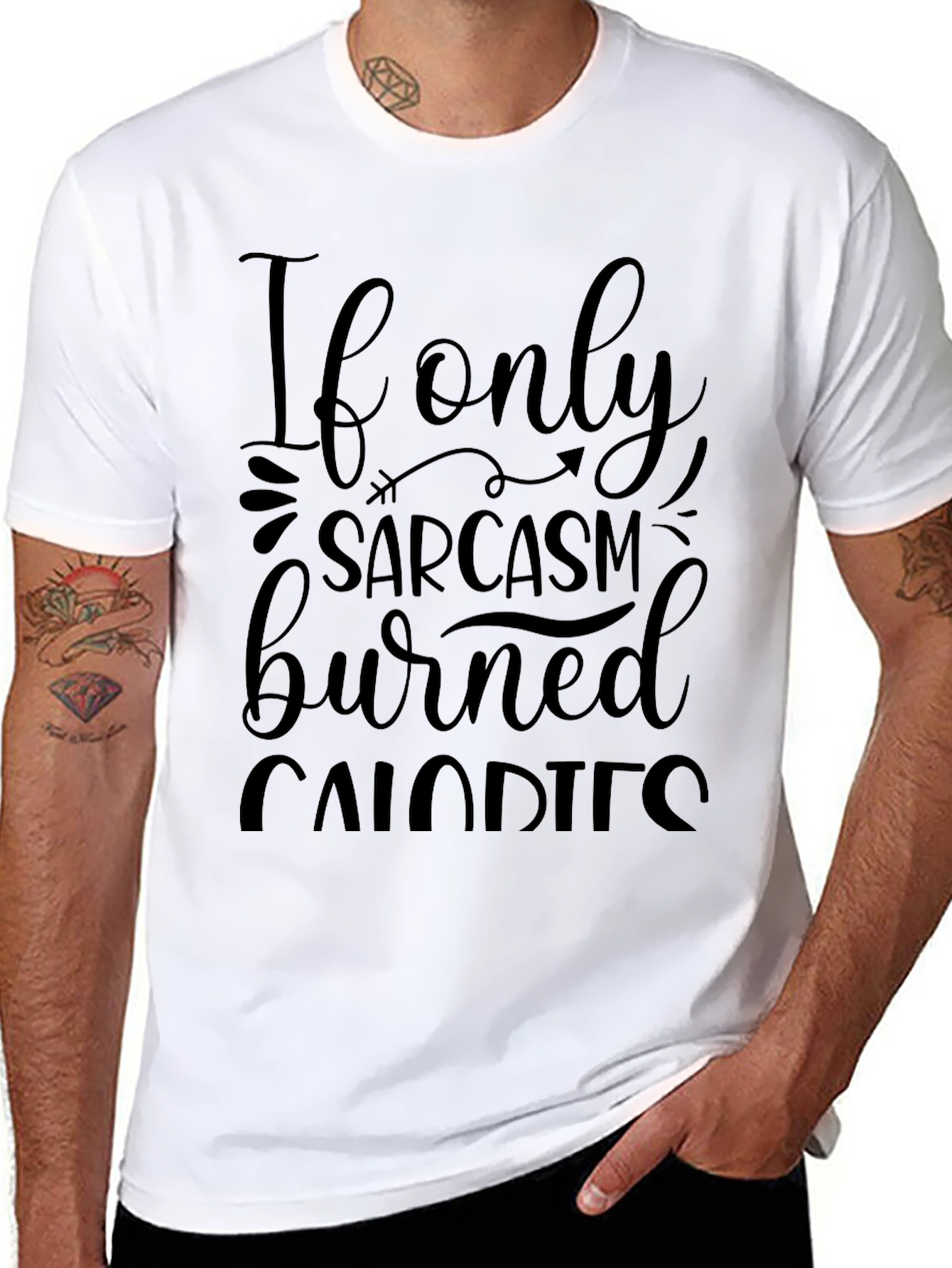 Sarcasm Burns Calories Graphic Tee - Unisex