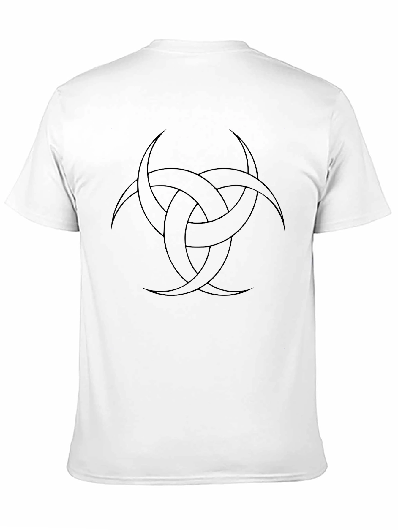 Triple Horn Knot Graphic Tee - Black