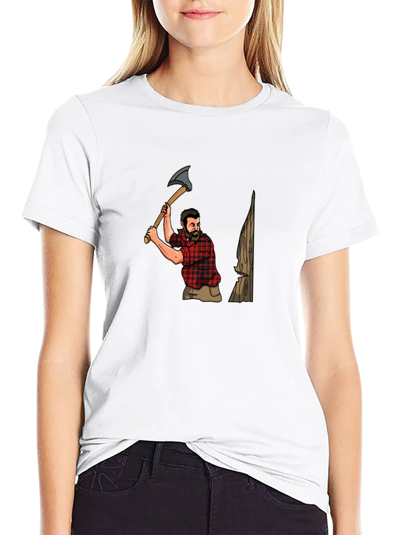 Lumberjack Graphic Tee - Mens Black T-Shirt