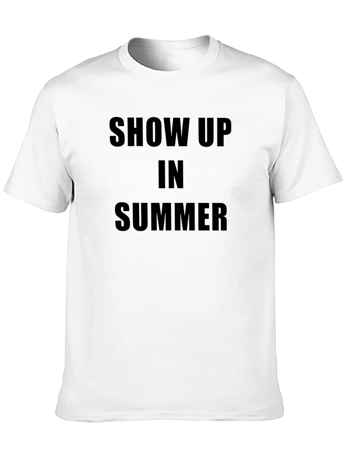 Show Up in Summer Black T-Shirt