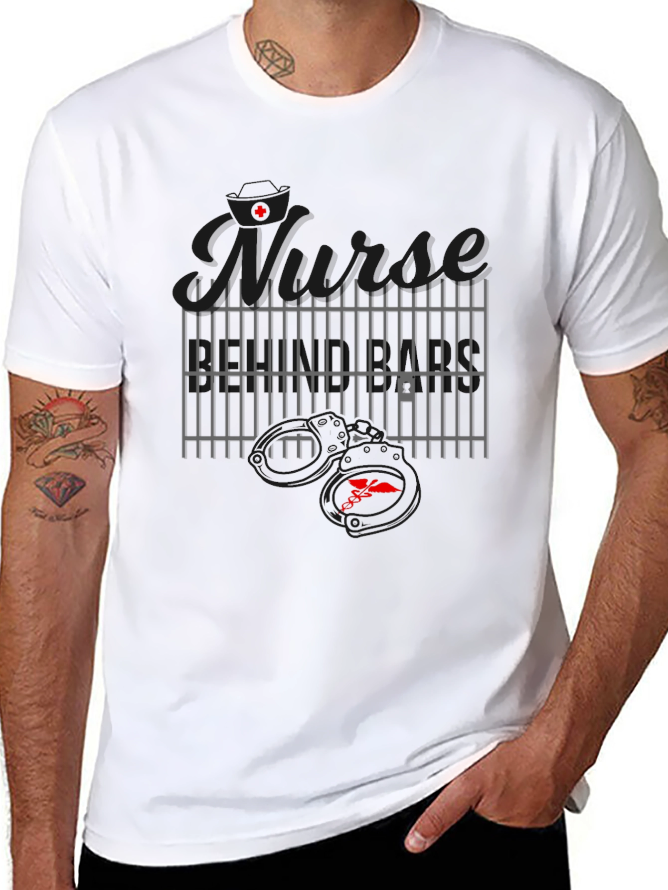 Nurse Prison Humor Graphic T-Shirt