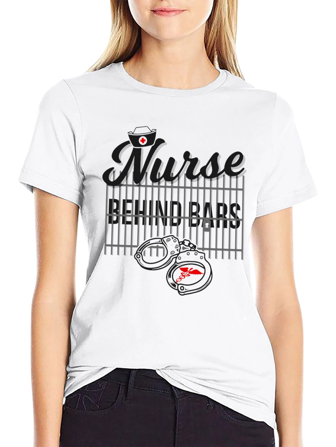 Nurse Prison Humor Graphic T-Shirt