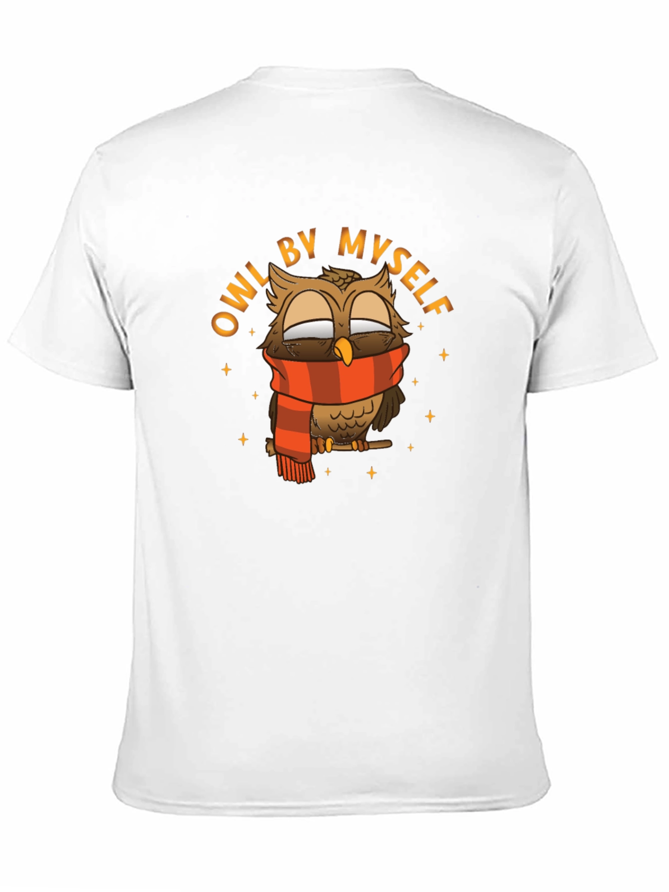 Owl By Myself Black Graphic Tee