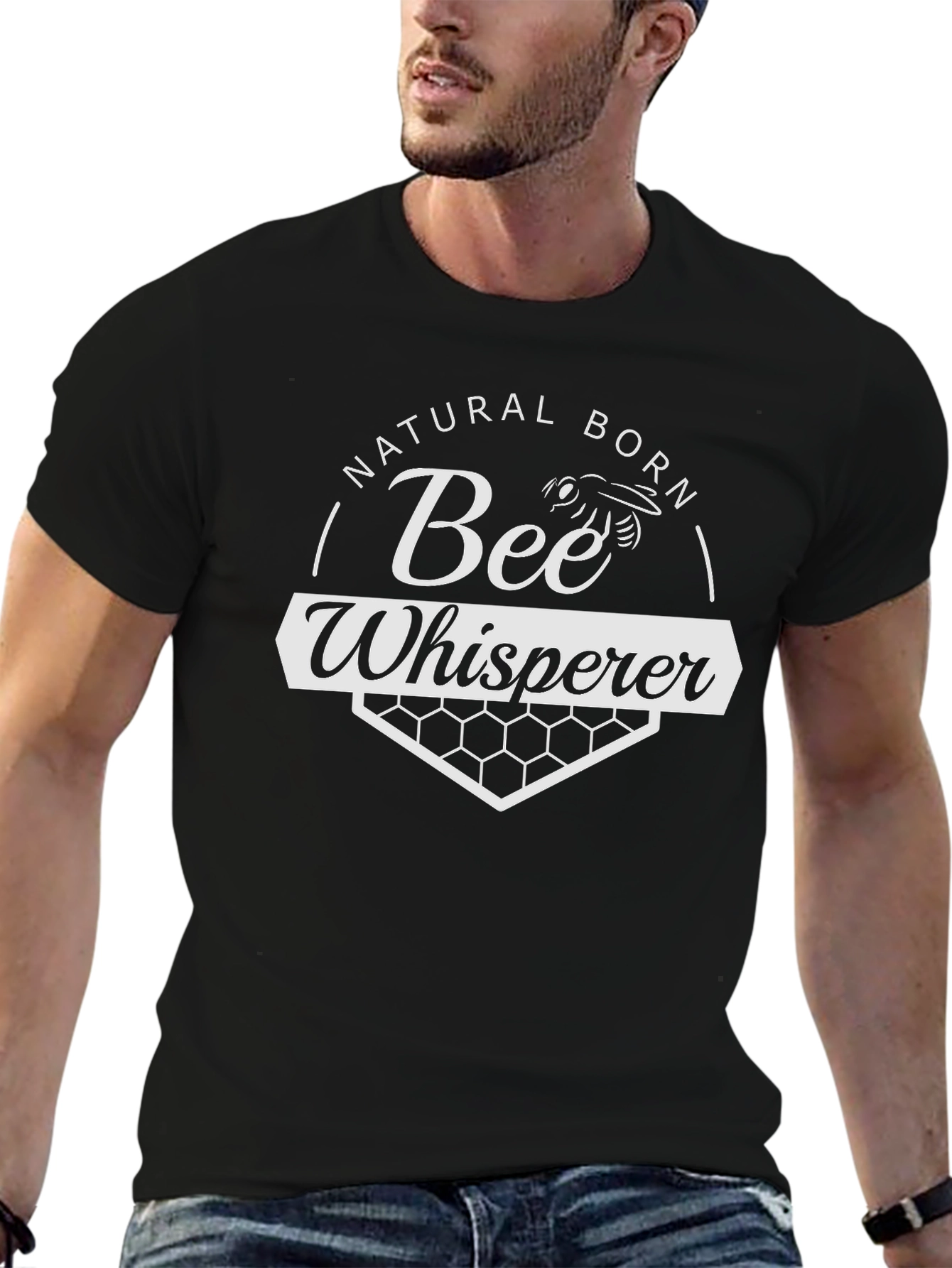 Natural Born Bee Whisperer Graphic T-Shirt