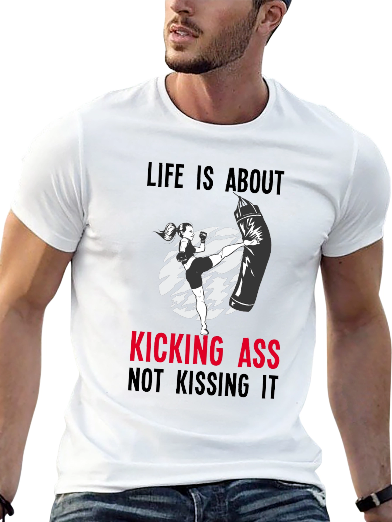 Kickin Ass T-Shirt - Motivational Workout Tee