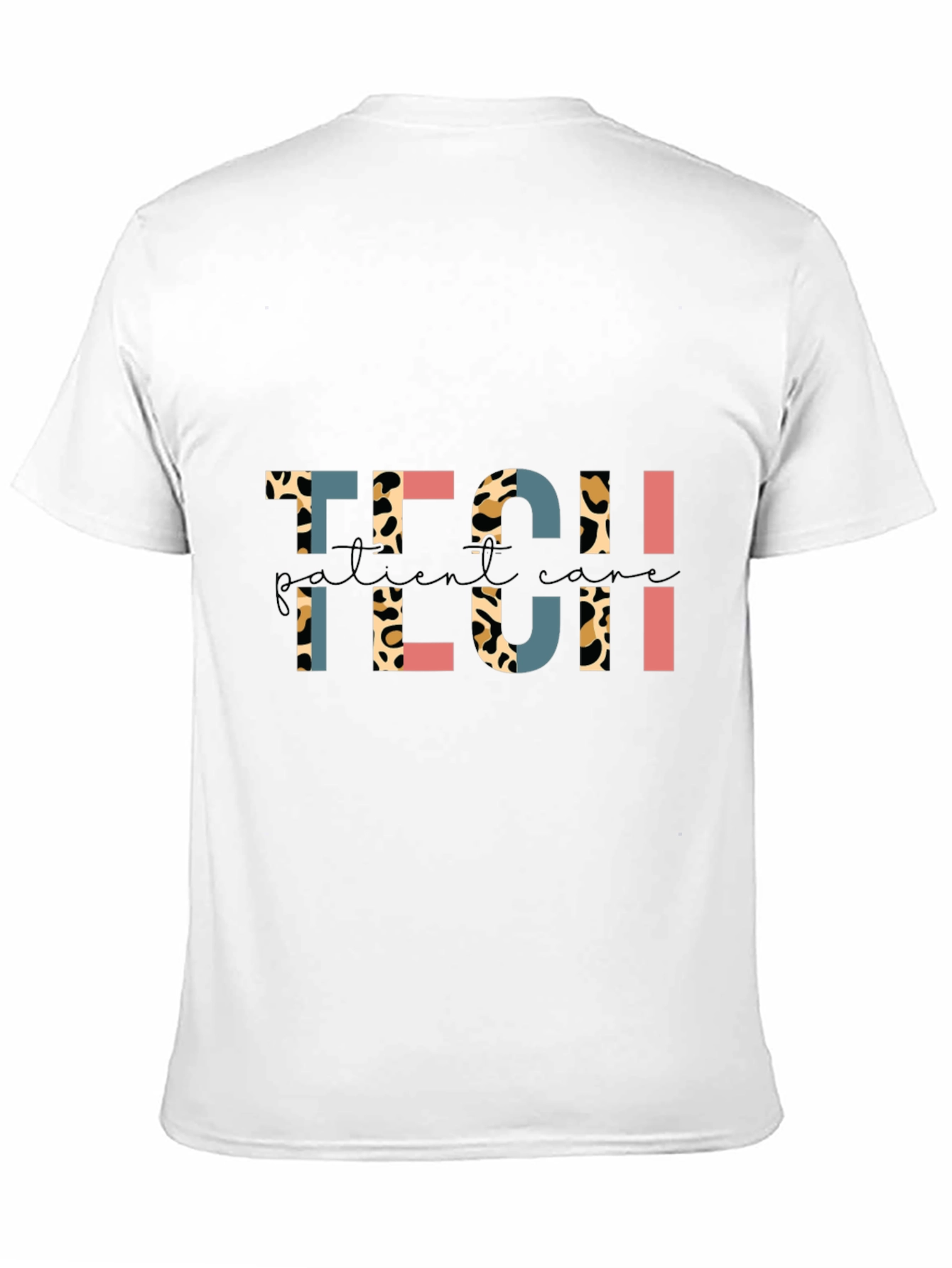 Leopard Print Tech Patient Care T-Shirt