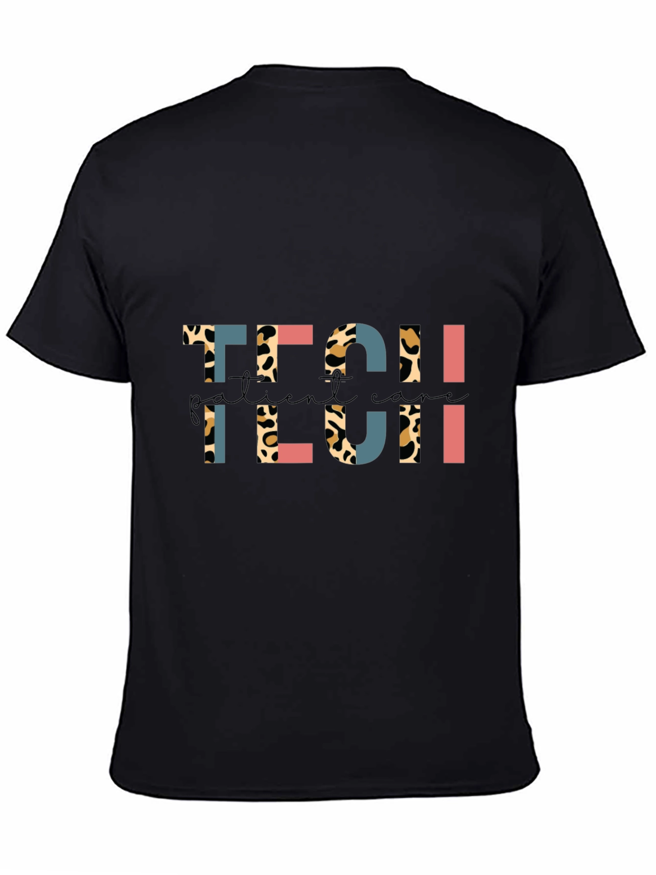 Leopard Print Tech Patient Care T-Shirt