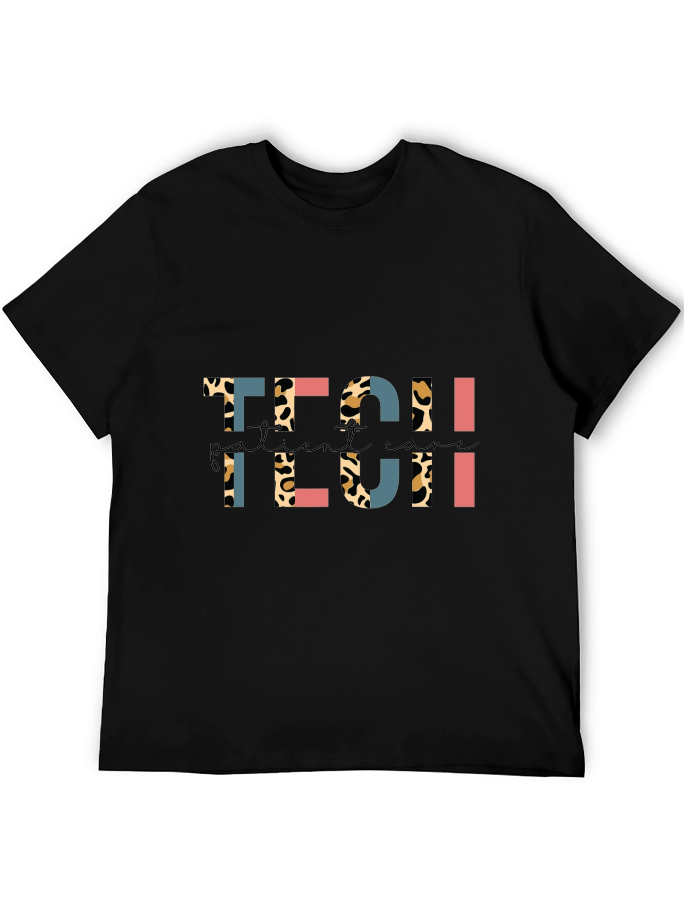 Leopard Print Tech Patient Care T-Shirt