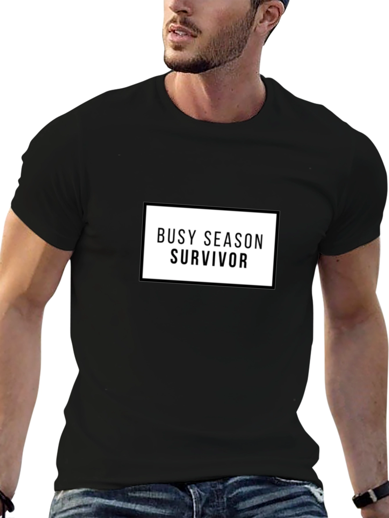 Busy Season Survivor Crew Neck T-Shirt