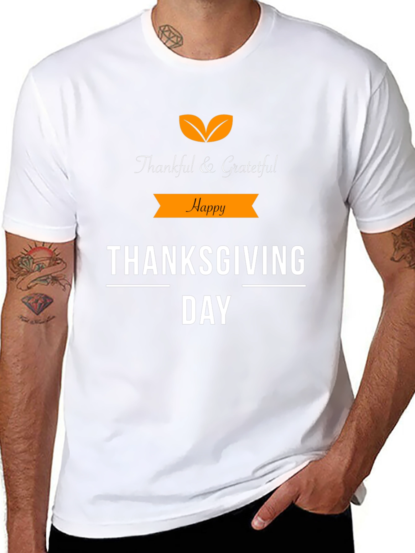 Thankful & Grateful Thanksgiving Day T-Shirt