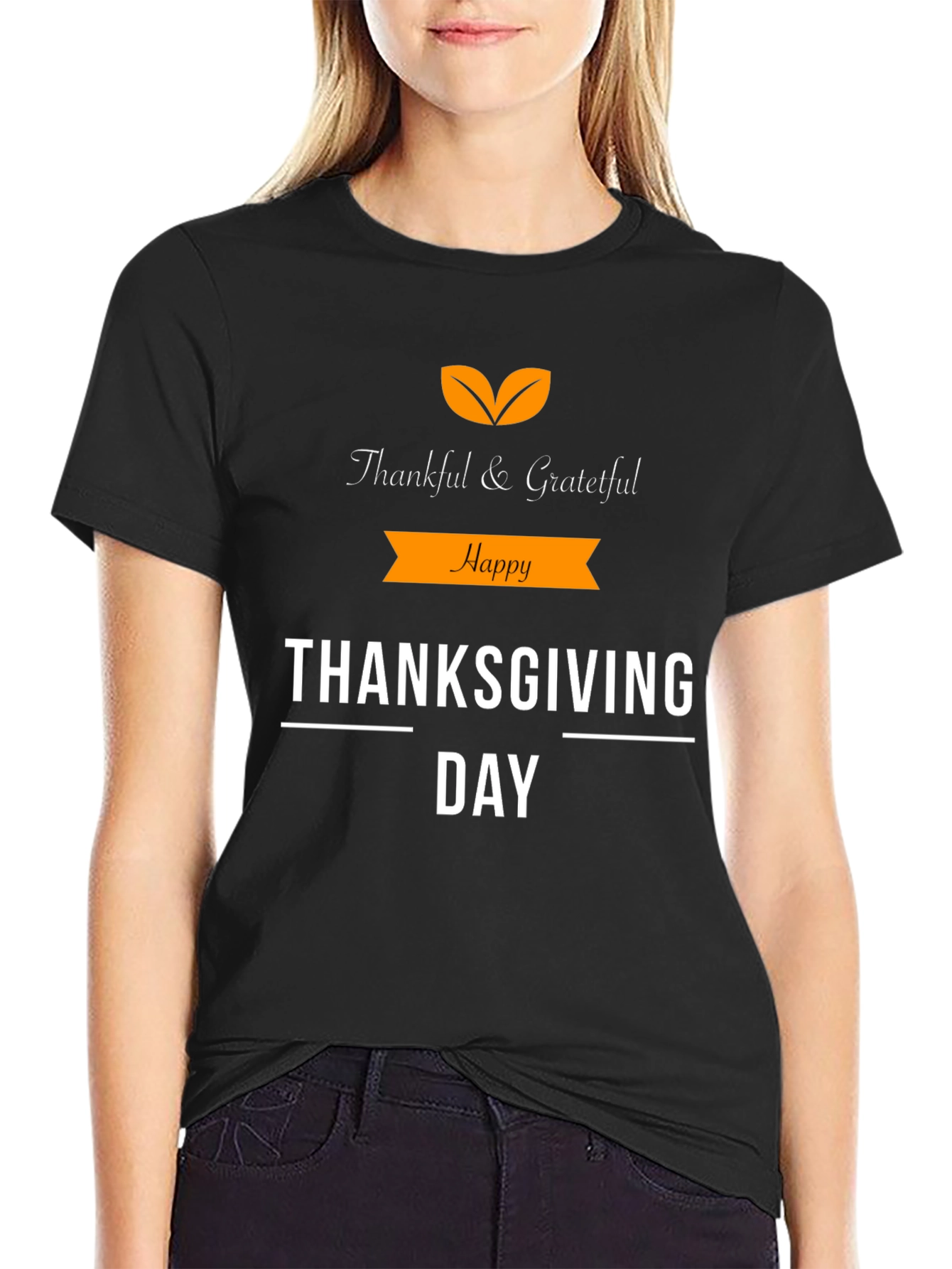 Thankful & Grateful Thanksgiving Day T-Shirt