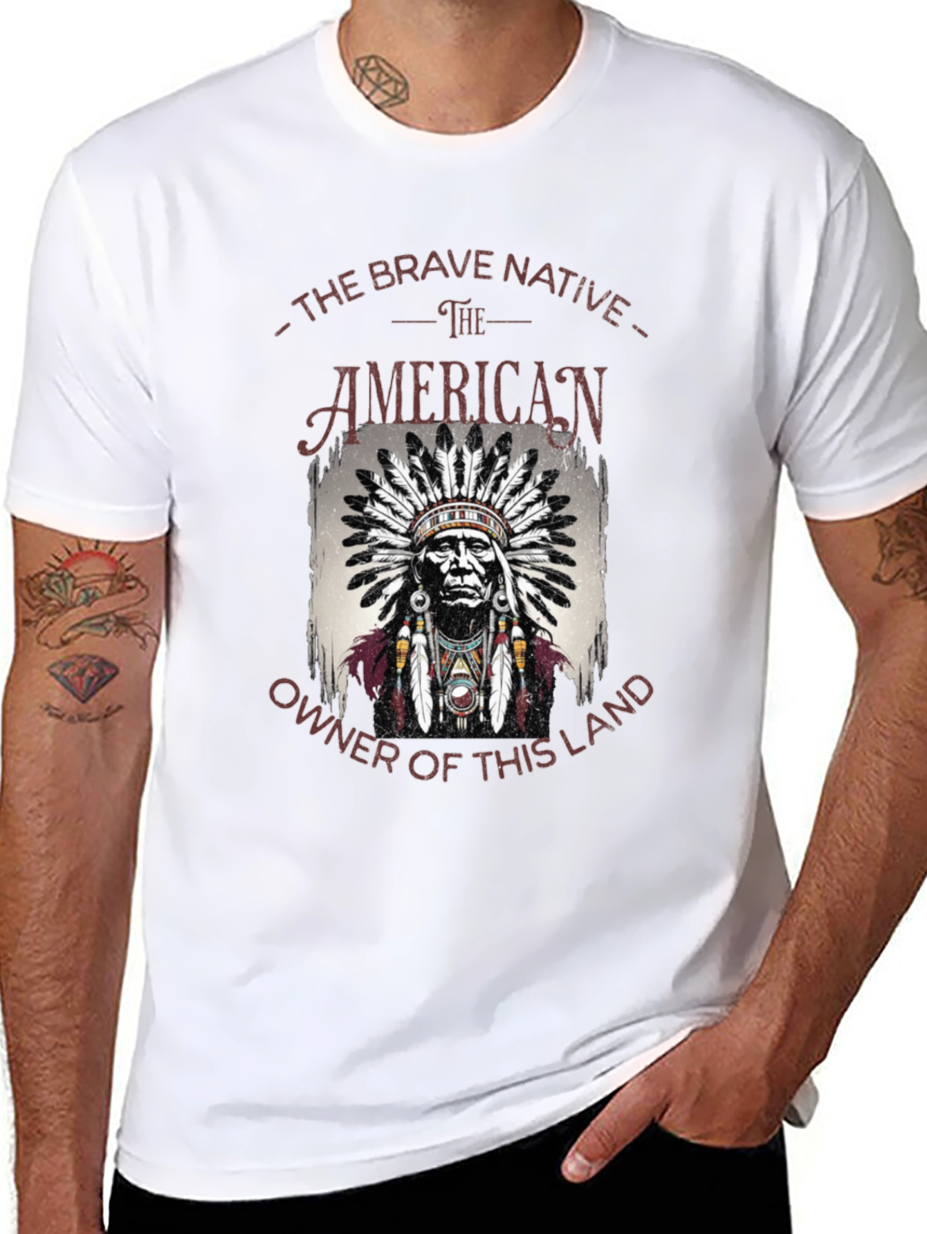 Native American Brave Owner T-Shirt