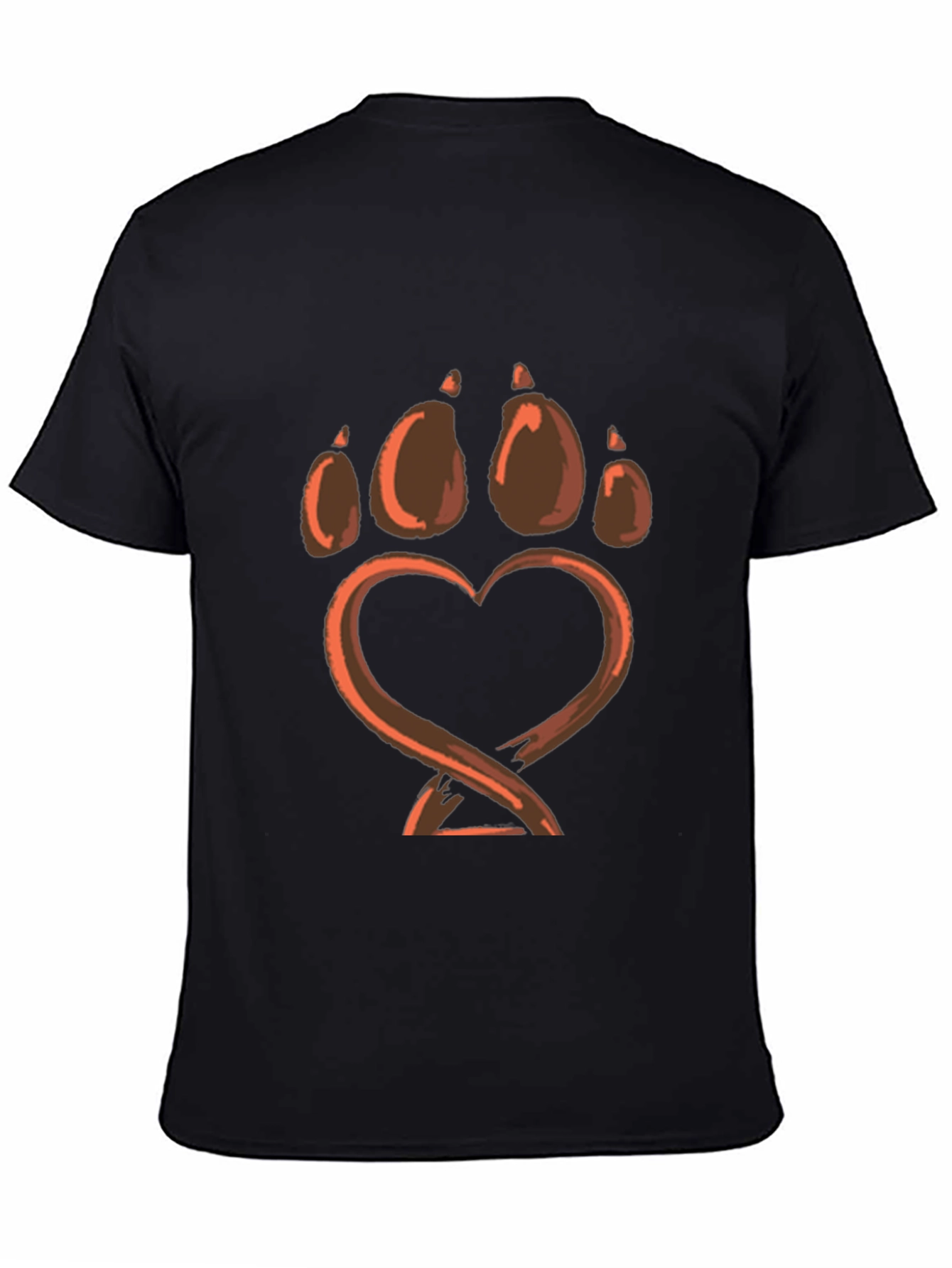 Bear Paw Heart Graphic Tee - Love Wildlife!