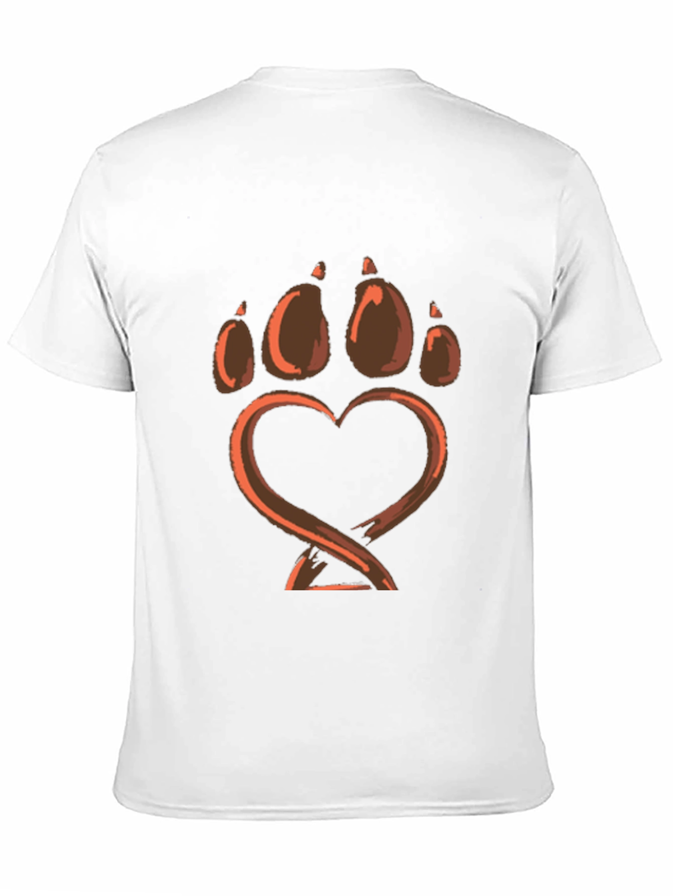 Bear Paw Heart Graphic Tee - Love Wildlife!